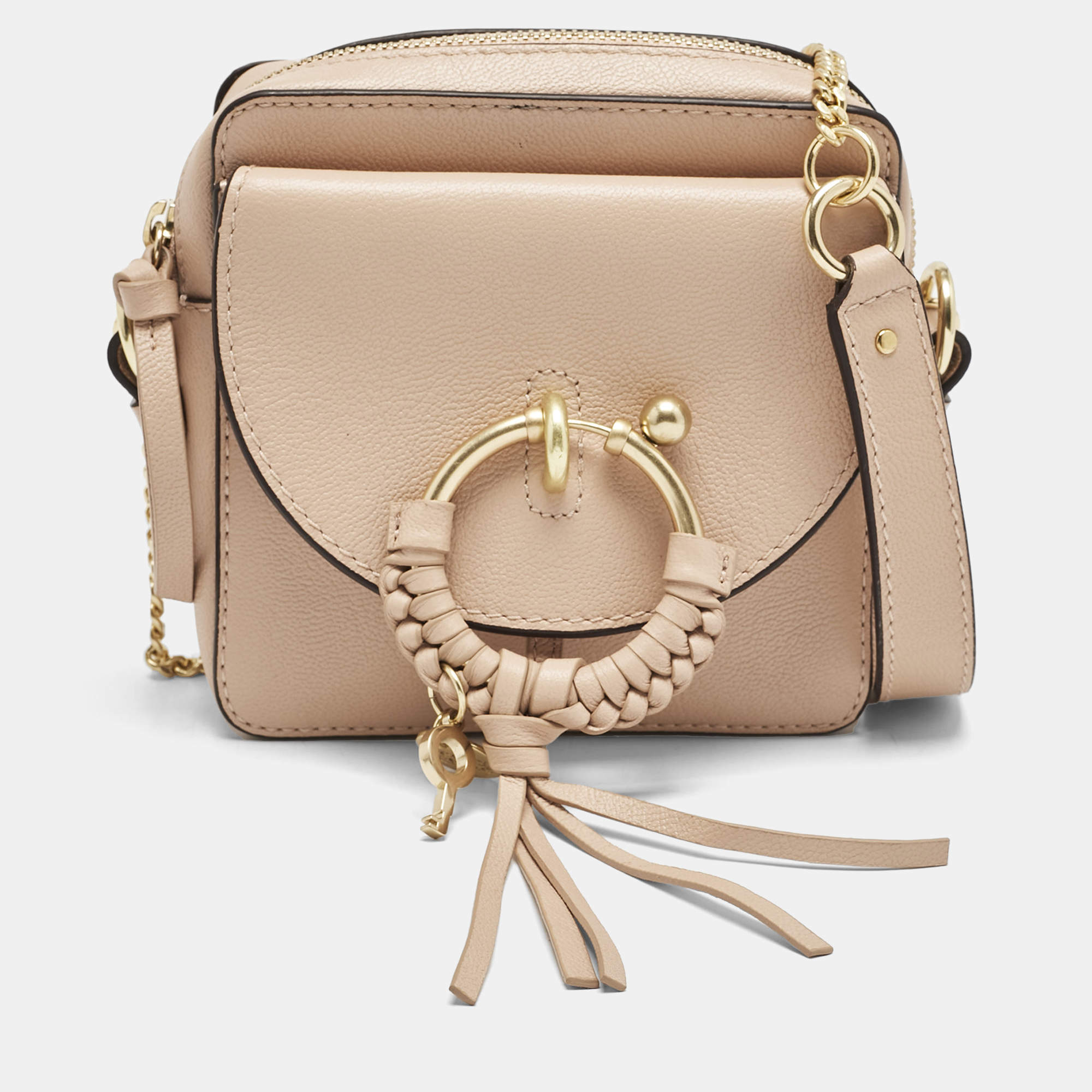 Pre Owned See by Chloe Blush Pink Leather Joan Camera Bag