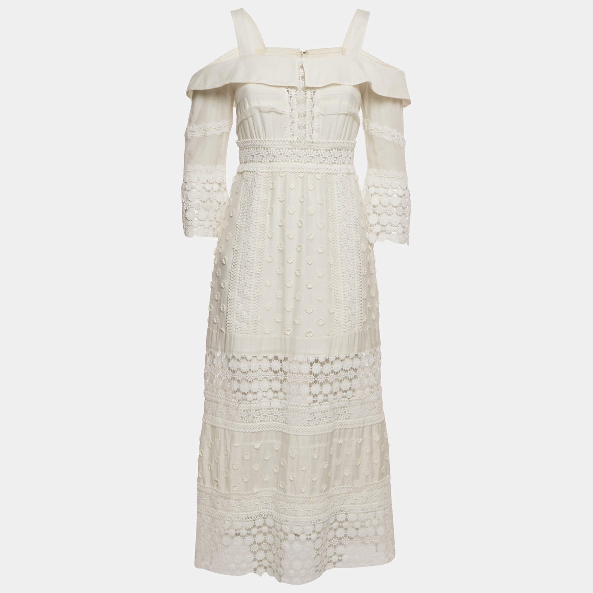 コ*マ様 SELF PORTRAIT Cotton Lace Midi Dres Self-Portrait Cotton lace midi dress Self-Portrait