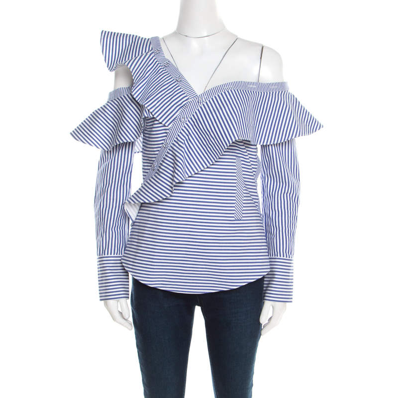 ruffle shoulder shirt