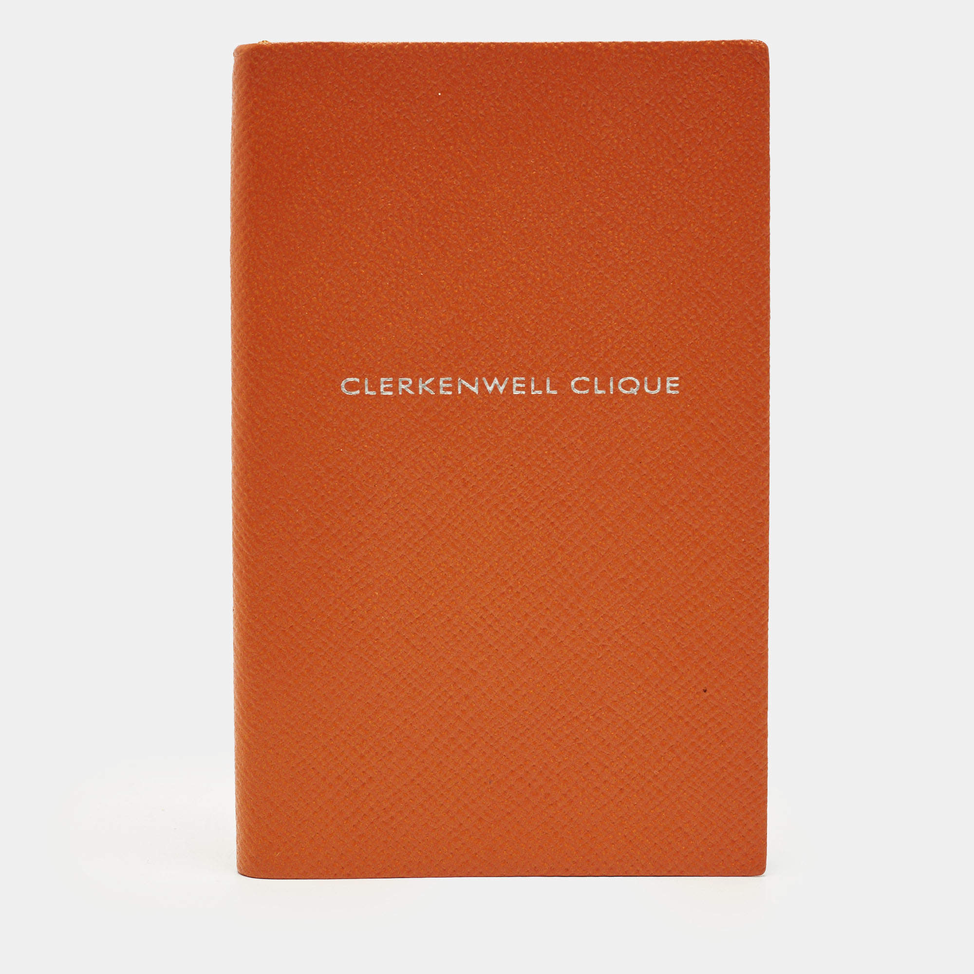 مملوكة مسبقًا Smythson Clerkenwell Clique Notebook Orange Leather