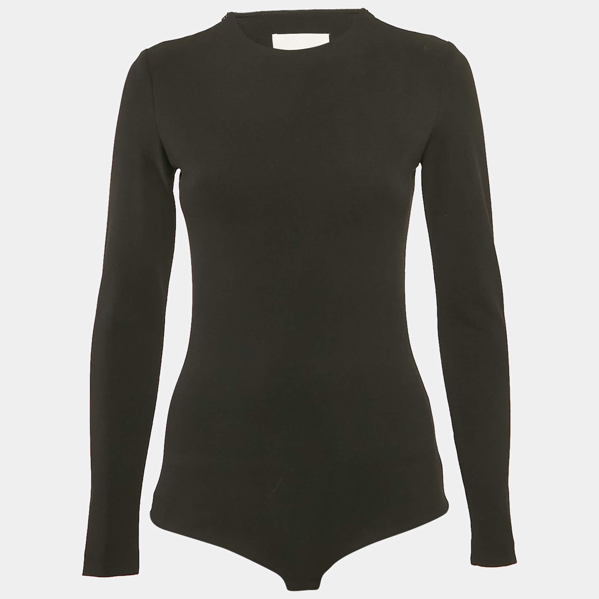 Solace London Black Crepe Keziah Bodysuit S