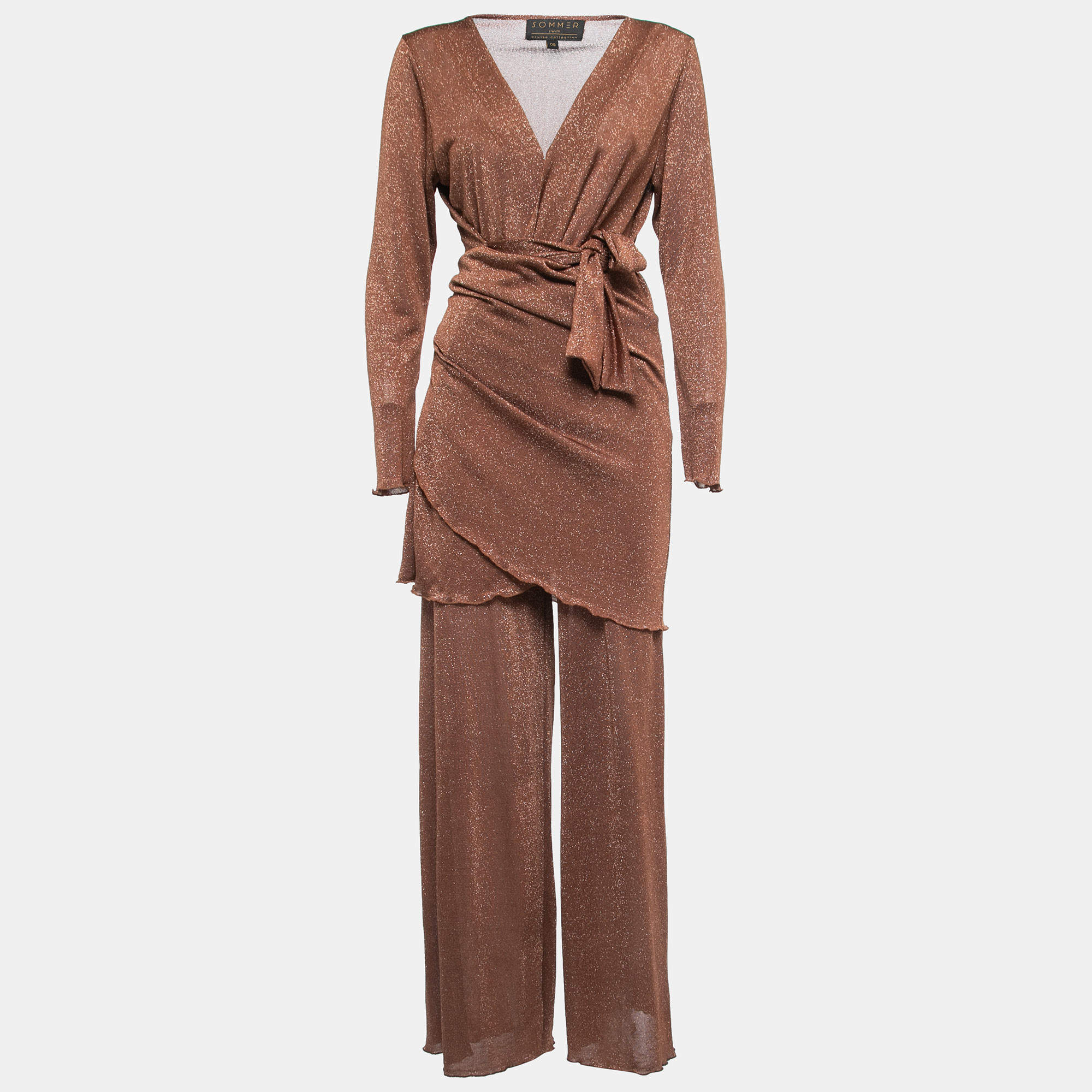  Sommer Swim Brown Lurex Knit 3 Piece Set One Size