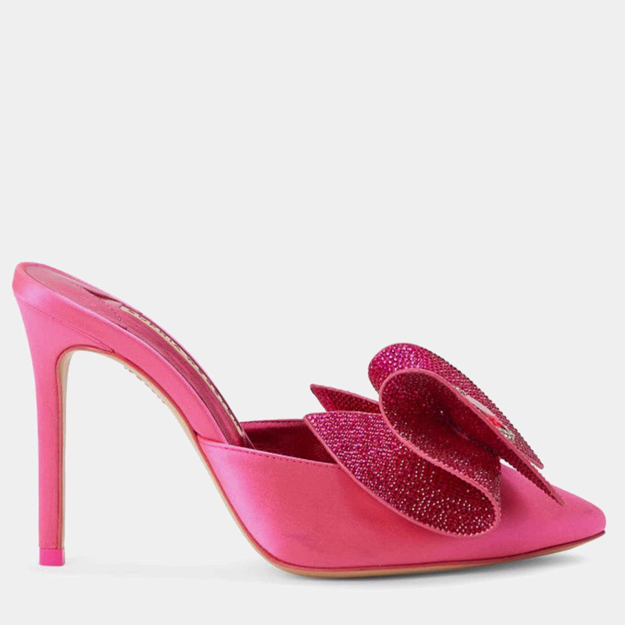 Pre Owned Sophia Webster Leah Pink Leather Mule