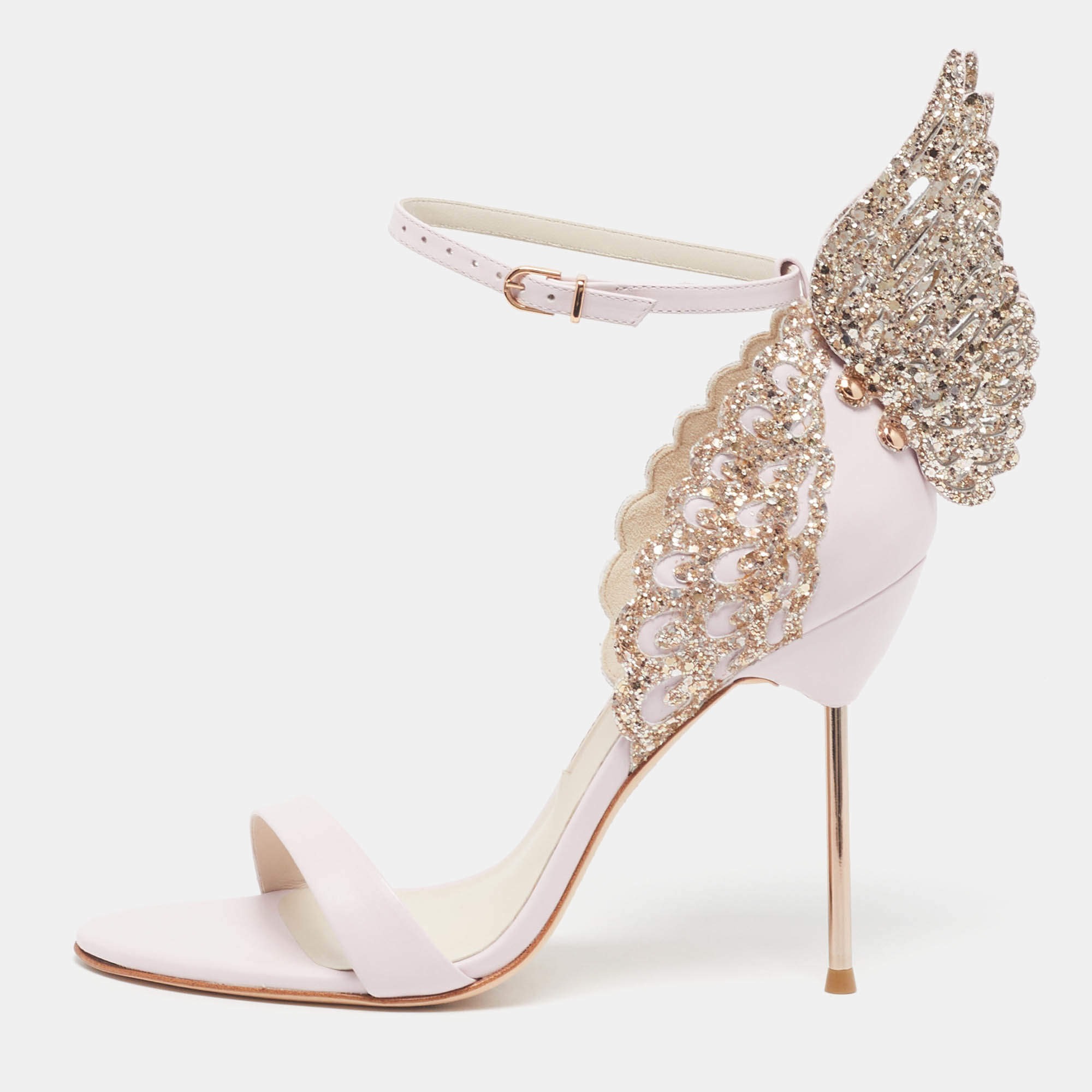 مملوكة مسبقًا صندل صوفيا ويبستر إيفانجلين جلد ثلاثي اللون بحزام للكاحل مقاس 39