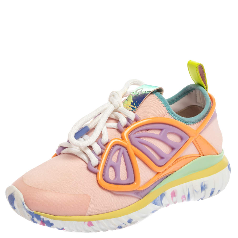 Sophia Webster Multicolor Fabric And Rubber Candyfloss Fly By Sneakers Size 36