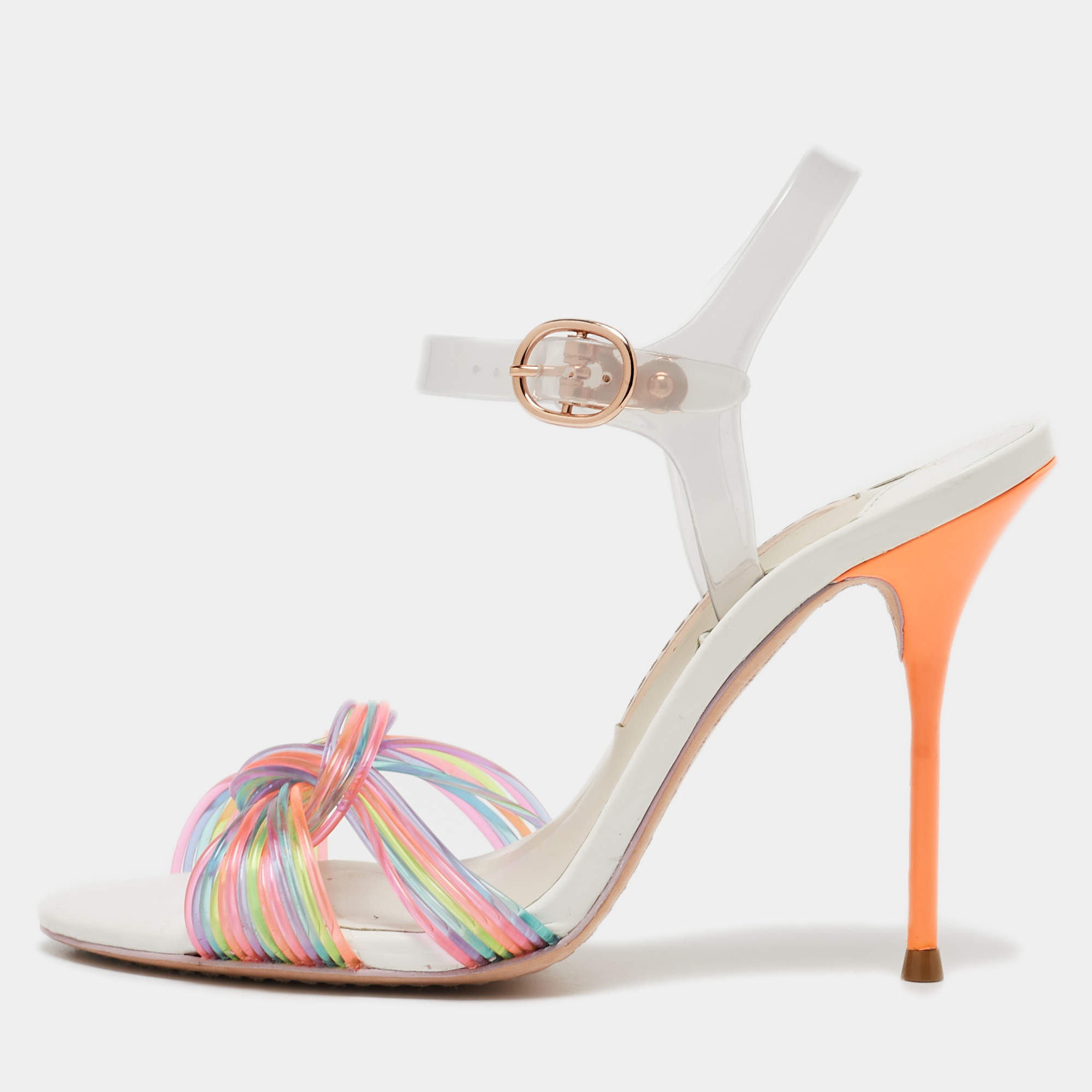 Sophia Webster Multicolor PVC And Jelly Coralie Ankle Strap Sandals Size 36.5