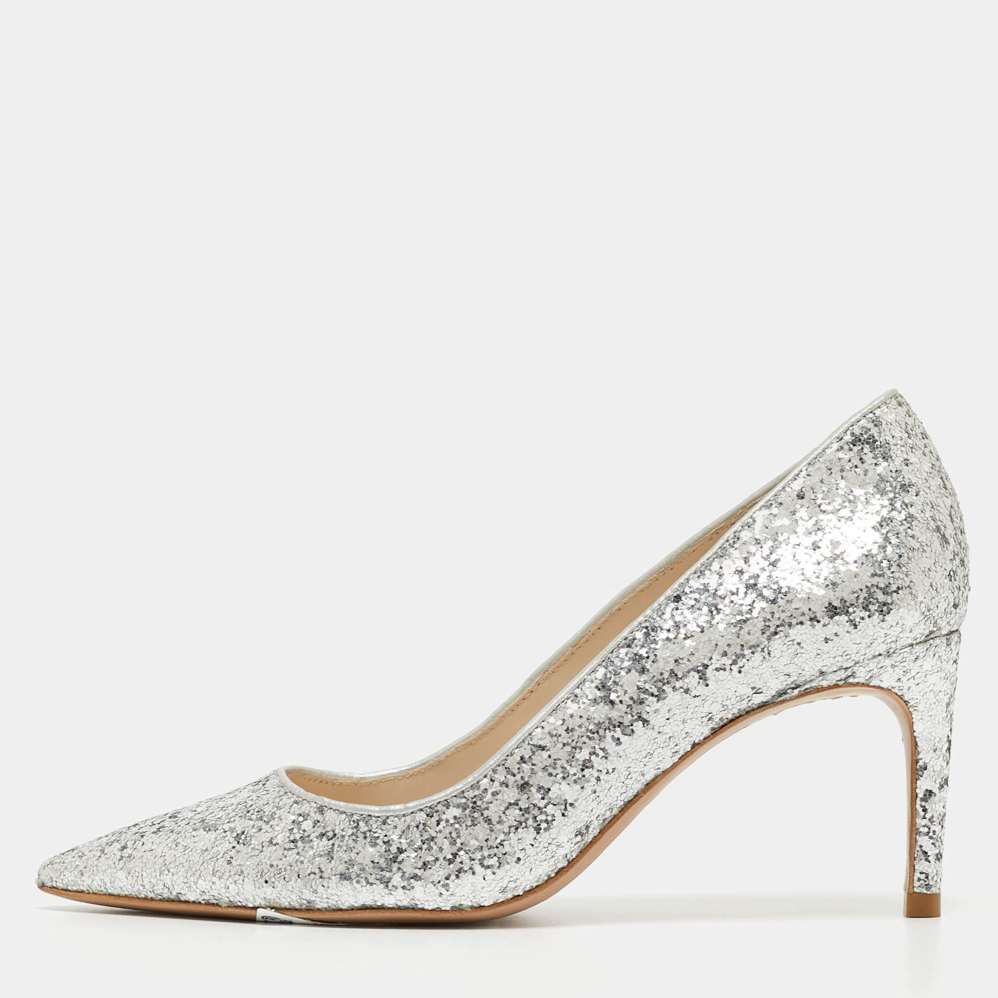 Sophia Webster Silver Glitter Rio Pumps Size 35