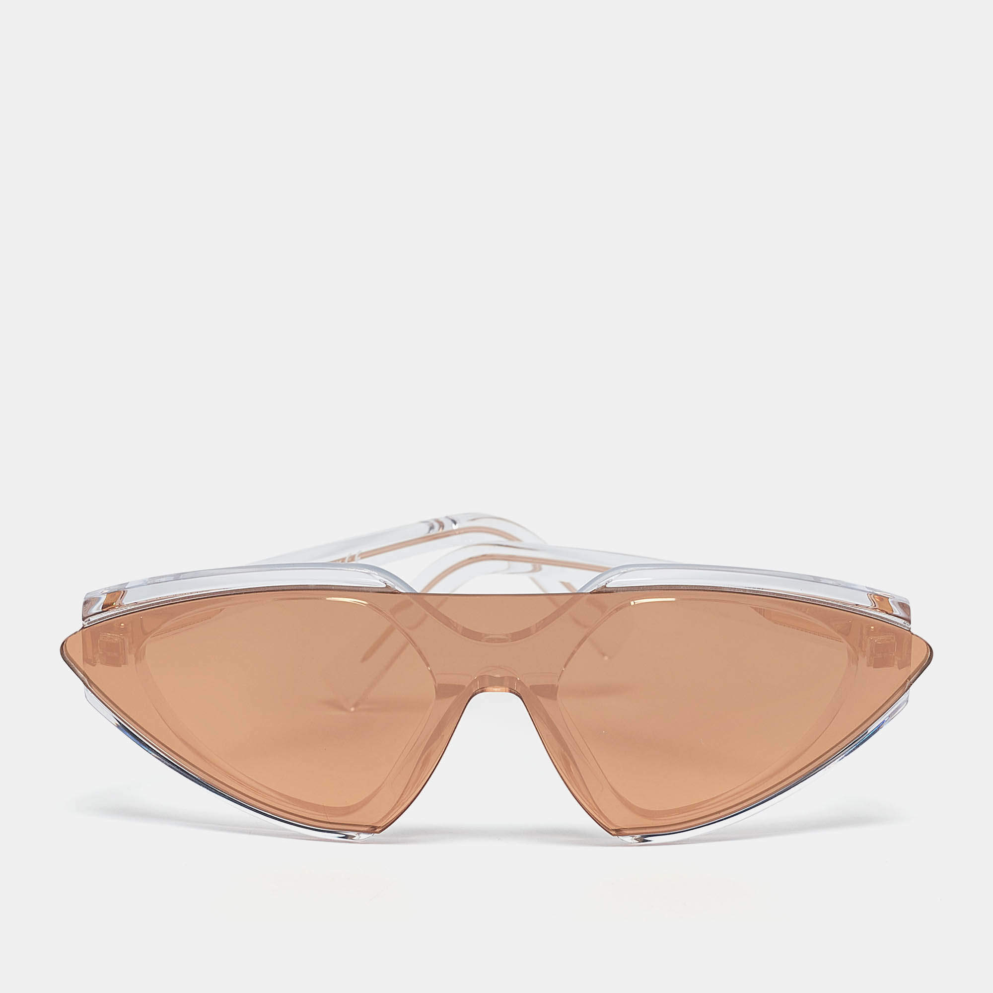 Sportmax Bronze/Transparent Mirror SM0001 Shield Sunglasses