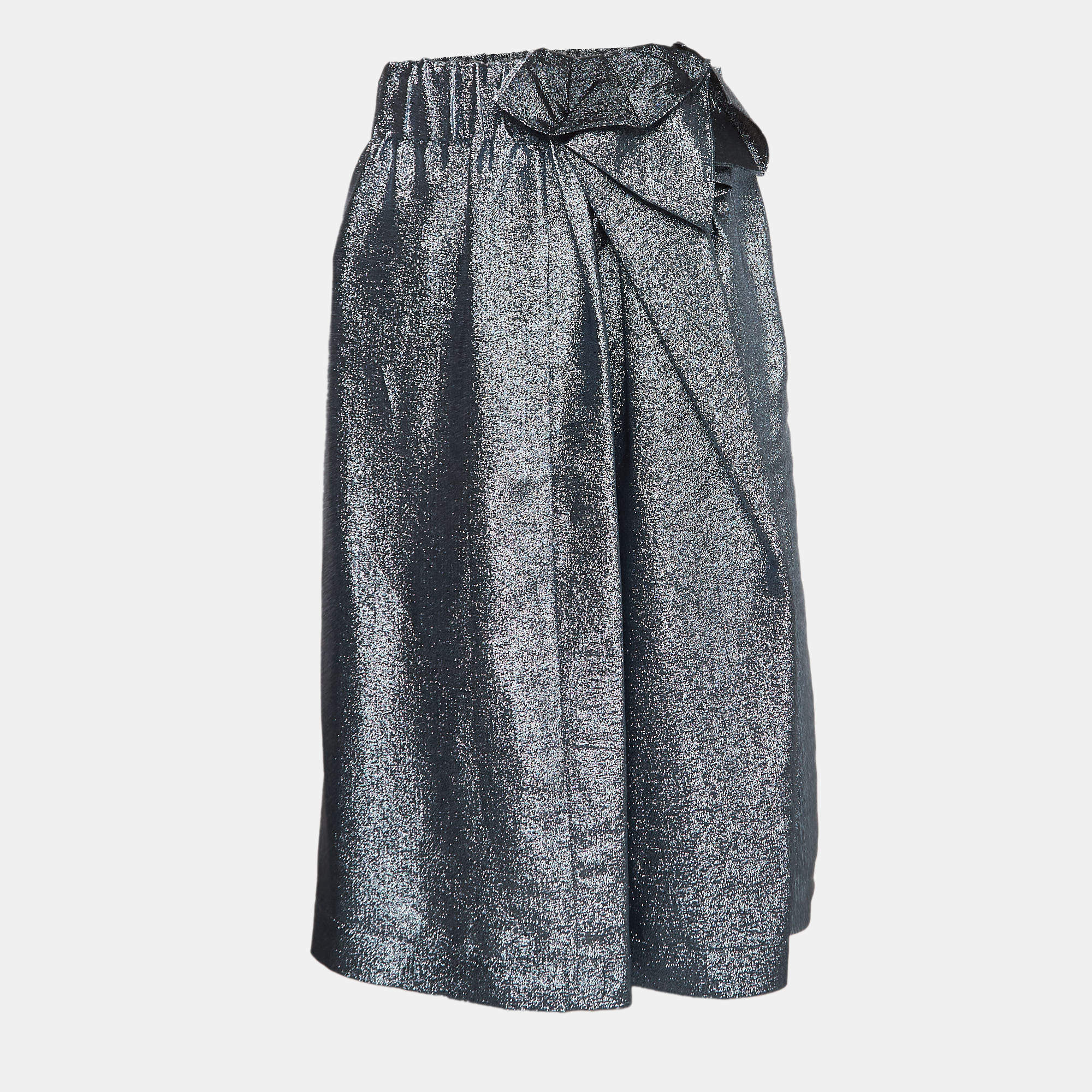 Stella McCartney Blue Lurex Midi Skirt M