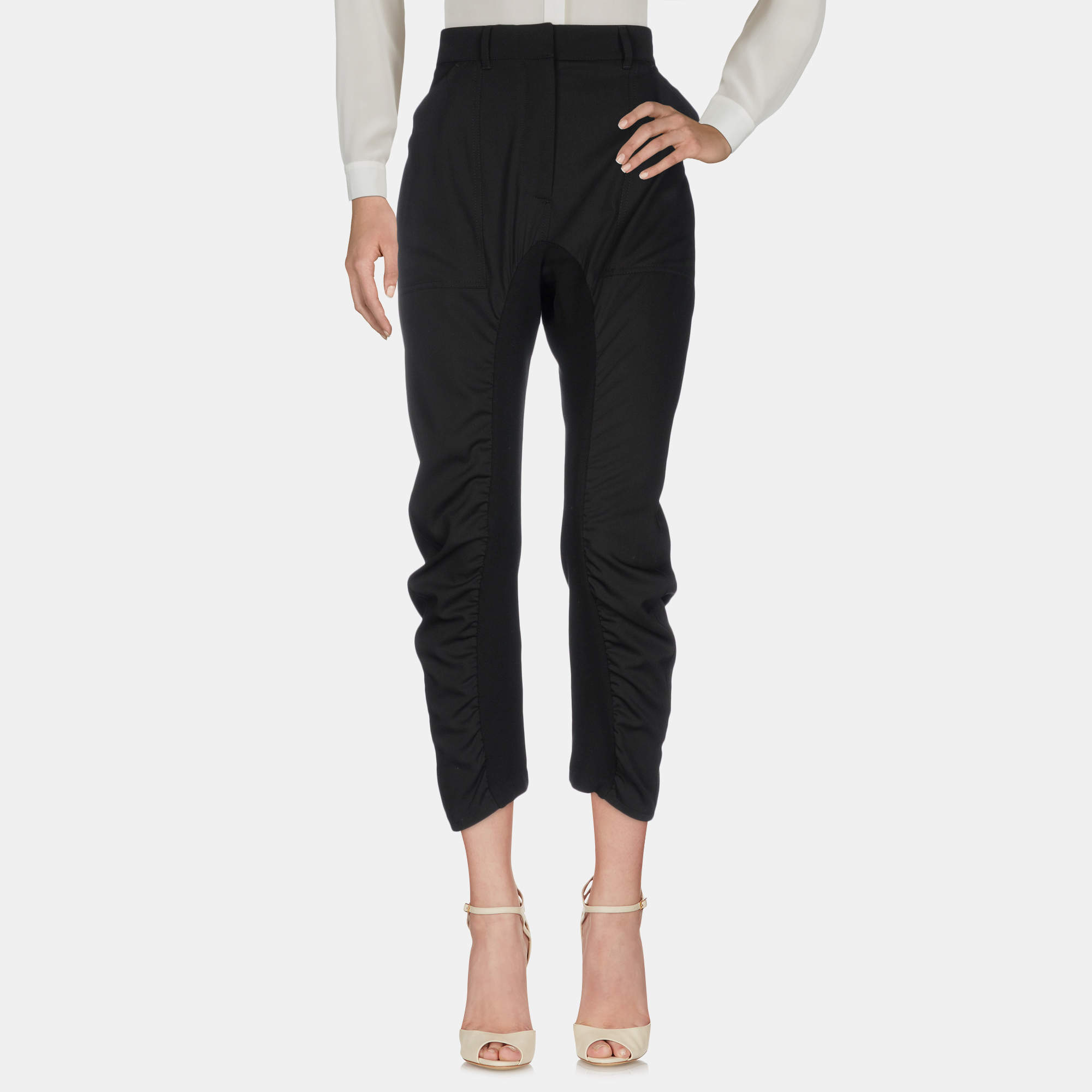 Pre Owned Stella McCartney Black Wool Trousers Size 40