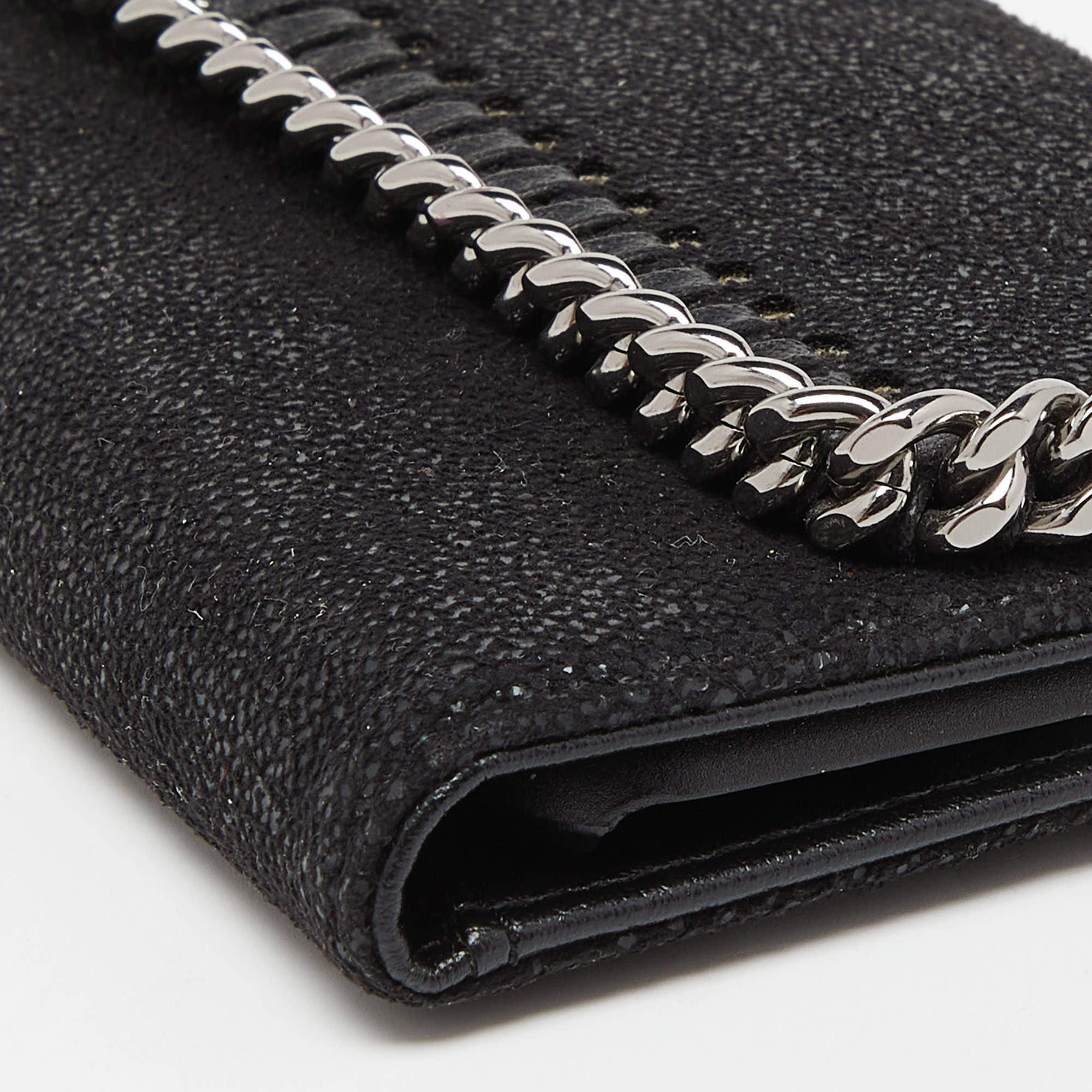 Stella McCartney Black Faux Leather Falabella iPhone 6 Case