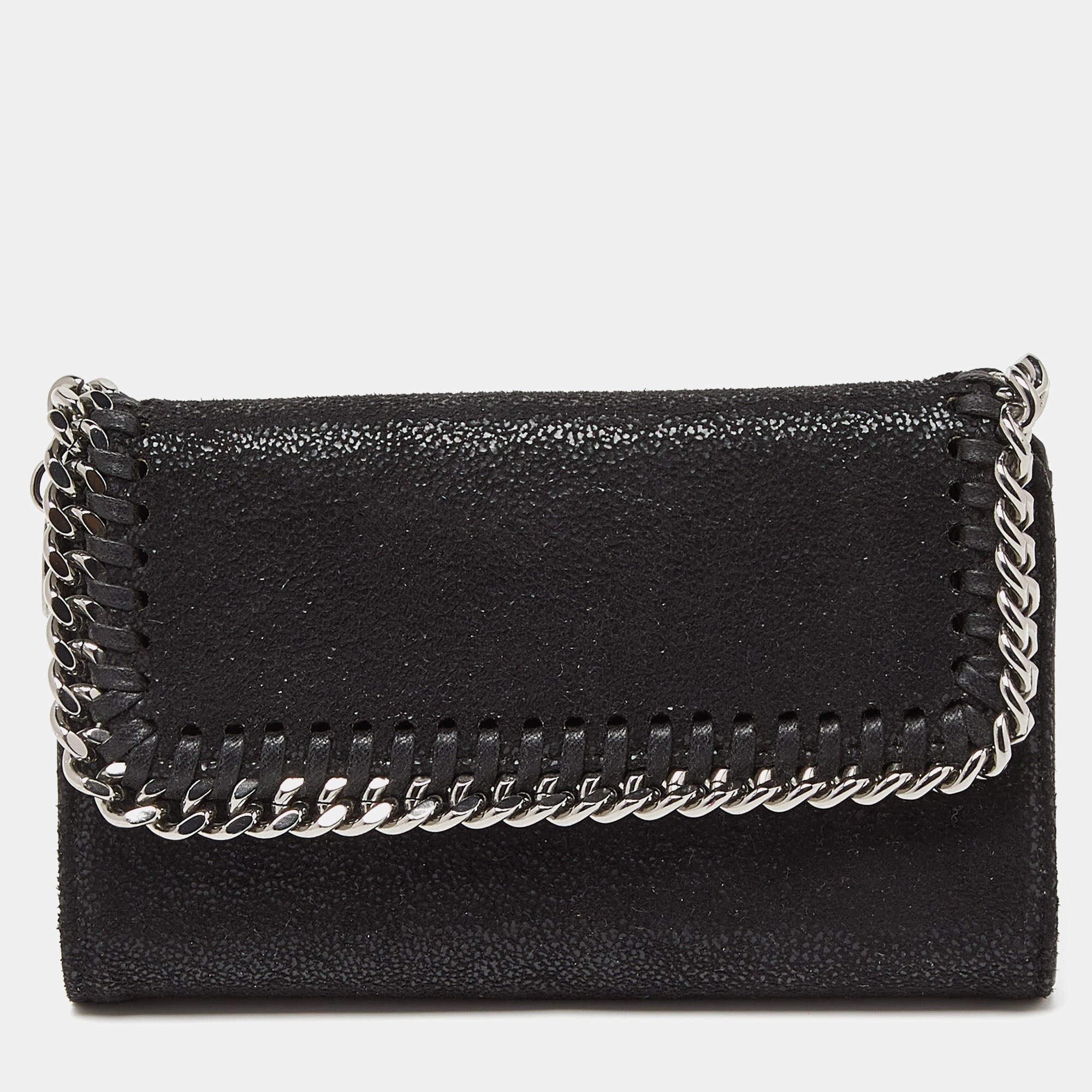 Stella McCartney Black Faux Leather Falabella iPhone 6 Case 