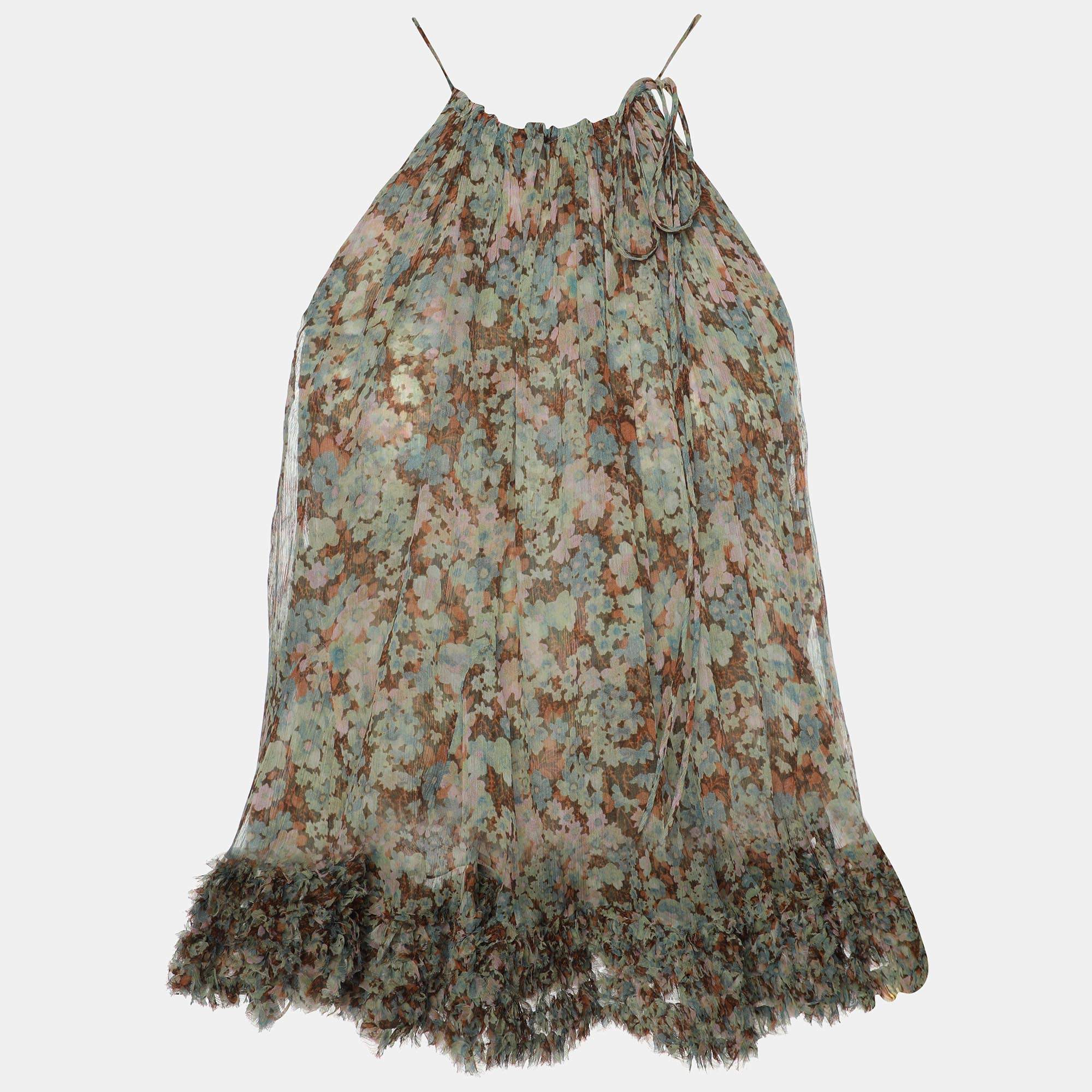 Stella McCartney Multicolor Silk Tie Top S
