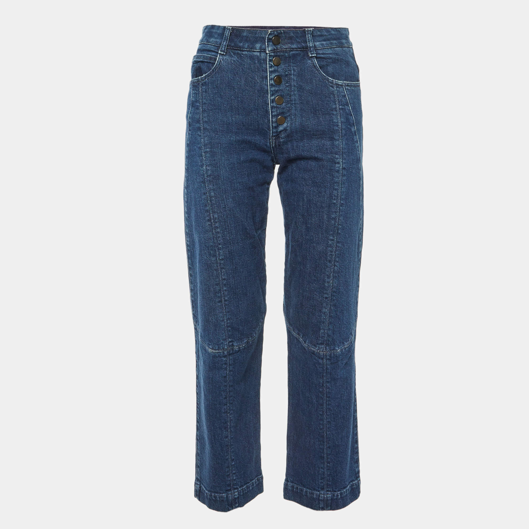 Pre Owned Stella McCartney Blue Denim Tapered Jeans S/Waist 28"