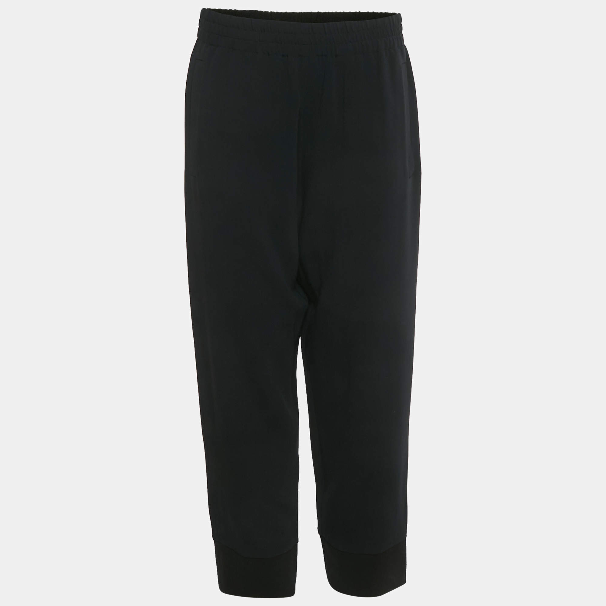 Pre Owned Stella McCartney Black Crepe Trousers M