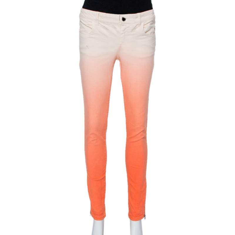 Stella McCartney Ombre Denim Zip Detail Jeans M