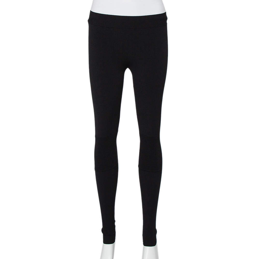 Pre Owned بنطلون ليغن ستيلا مكارتني تريكو أسود مقاس صغير - سمول