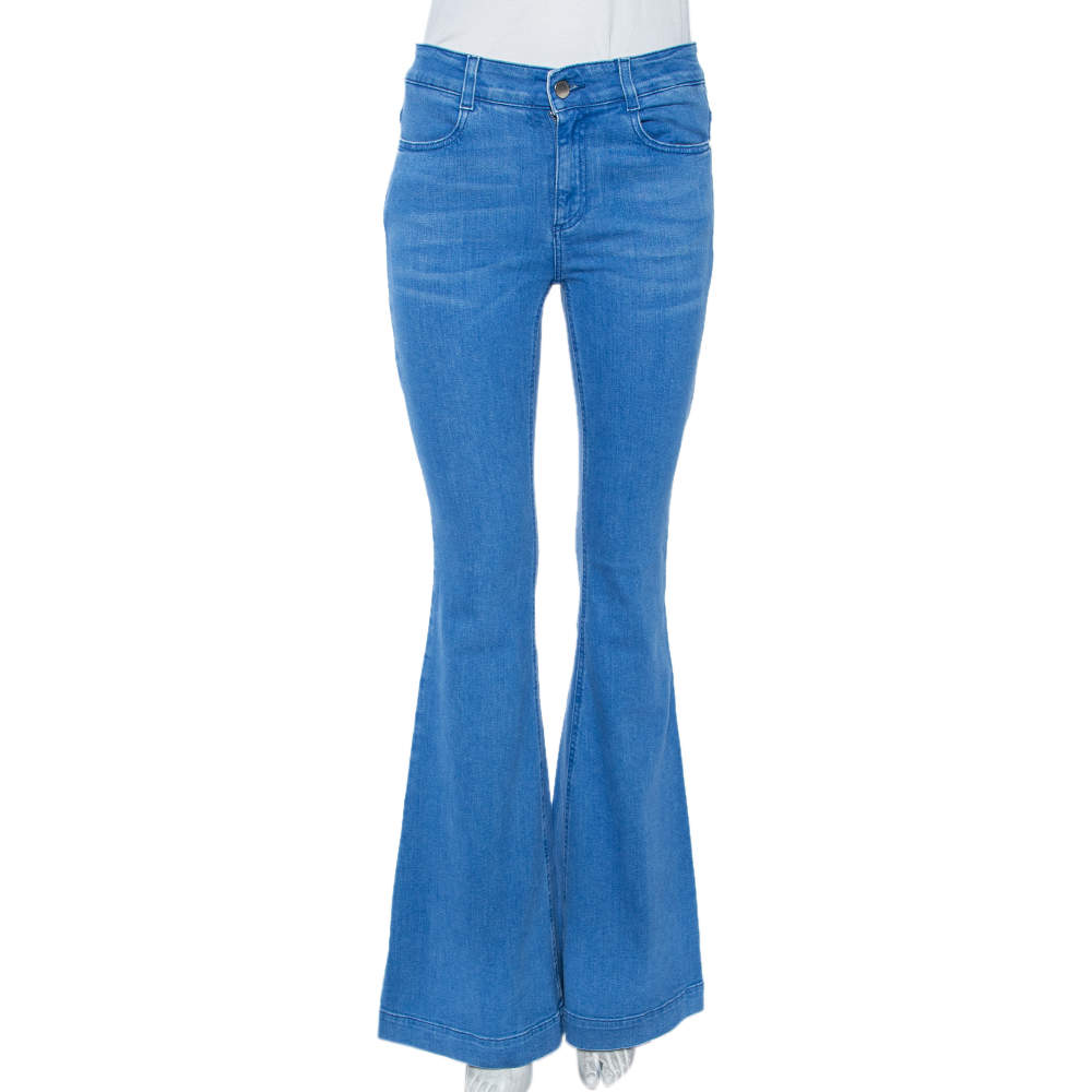 مملوكة مسبقًا Stella McCartney Blue Denim Flared Jeans M 