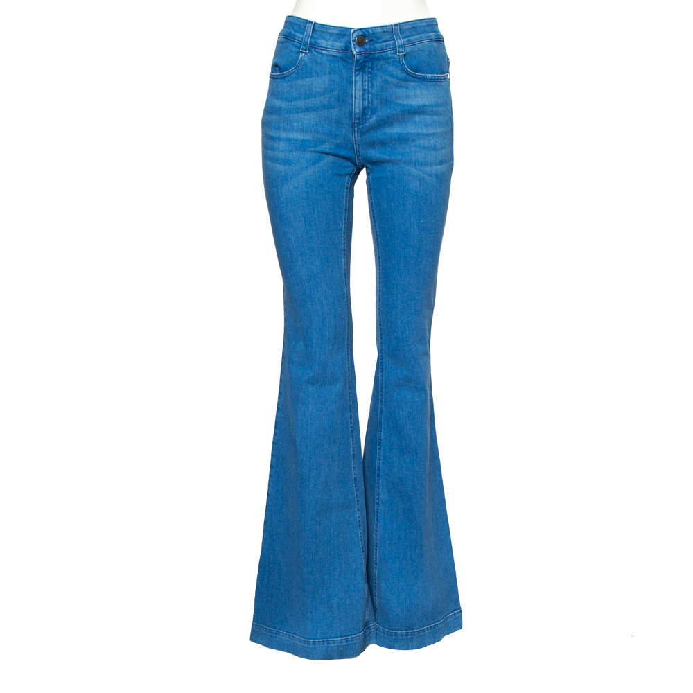 مملوكة مسبقًا Stella McCartney Blue Denim Flared Jeans M 