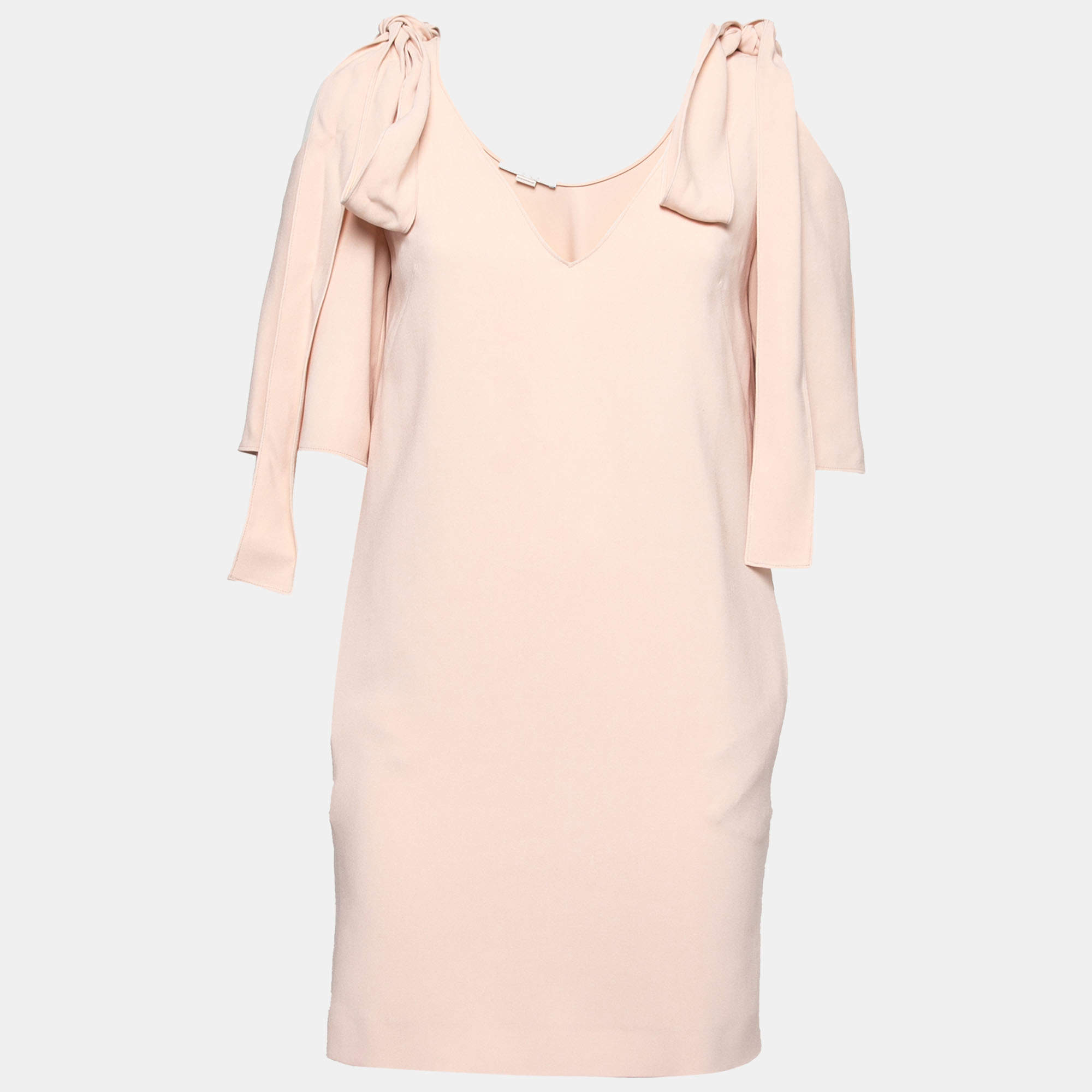 مملوكة مسبقًا فستان ميني ستيلا مكارتني كريب وردي بكتف مكشوف مقاس صغير جدًا - إكس سمول