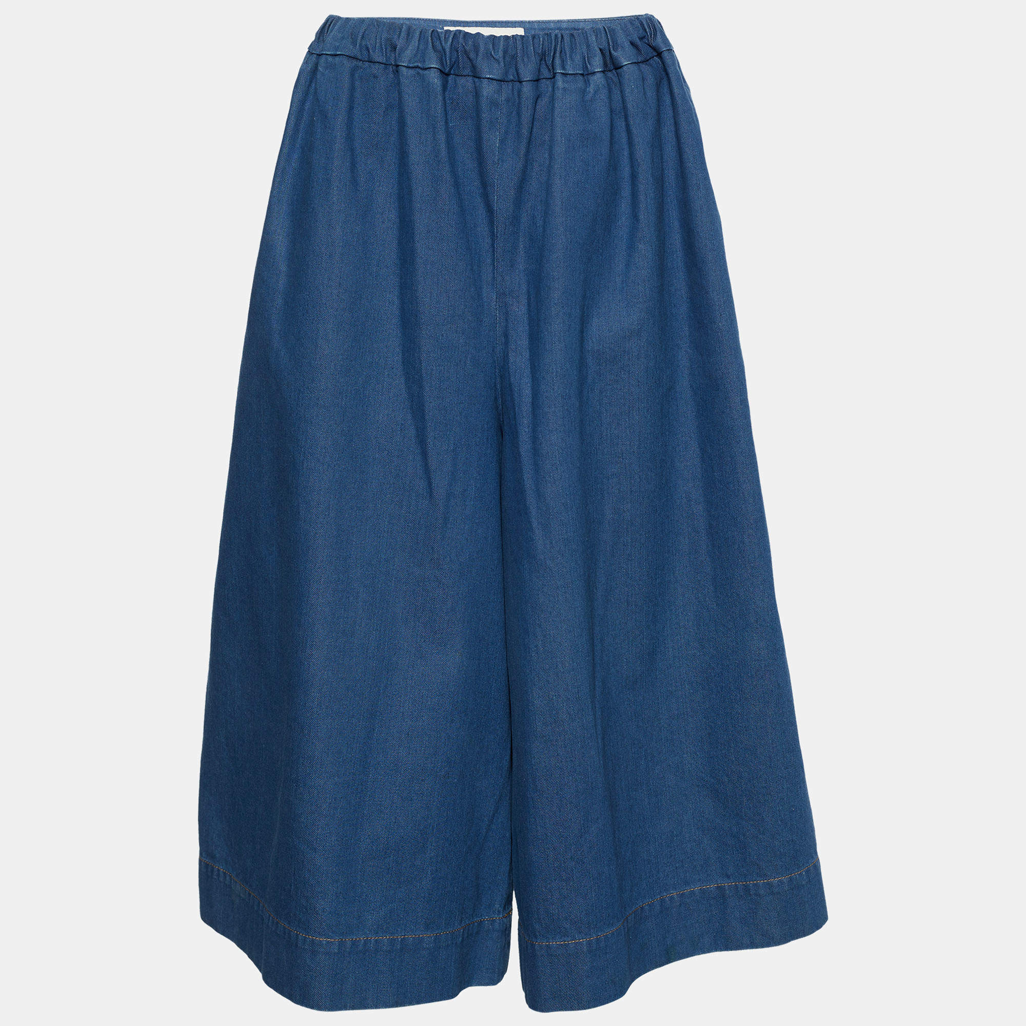 Pre Owned Stella McCartney Indigo Denim Culottes M