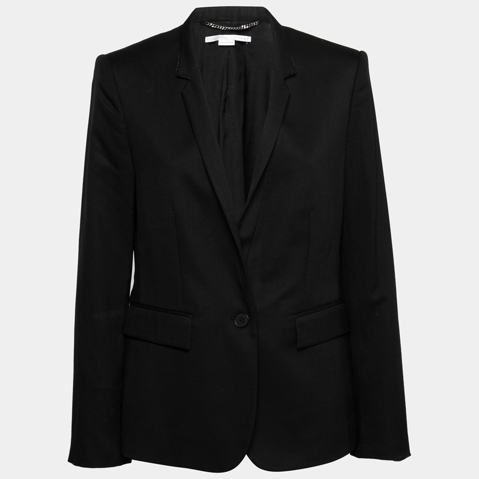 مملوكة مسبقًا Stella McCartney Black Wool Single-Breasted Blazer M