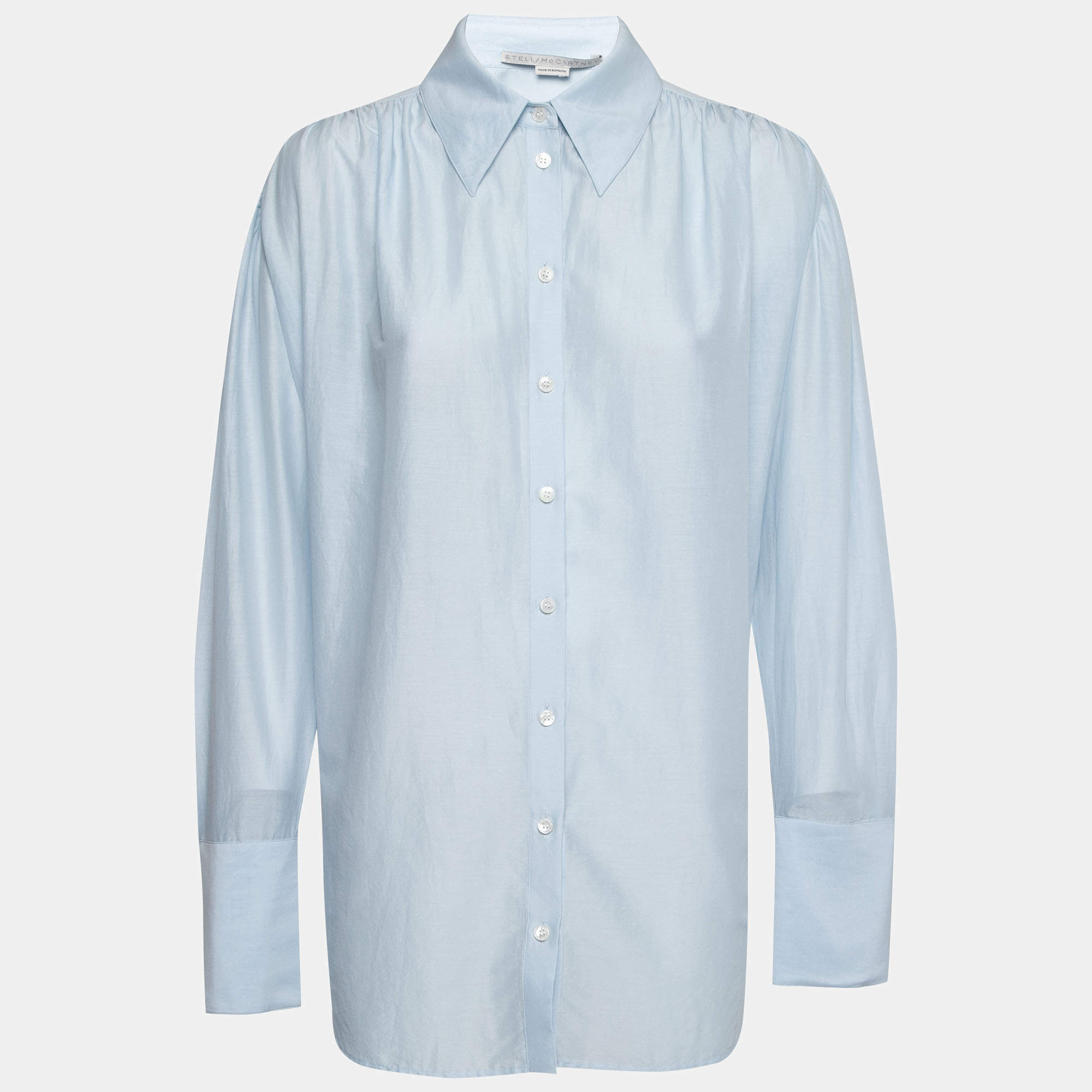 Pre Owned Stella McCartney  Light Blue Cotton Leona Shirt S
