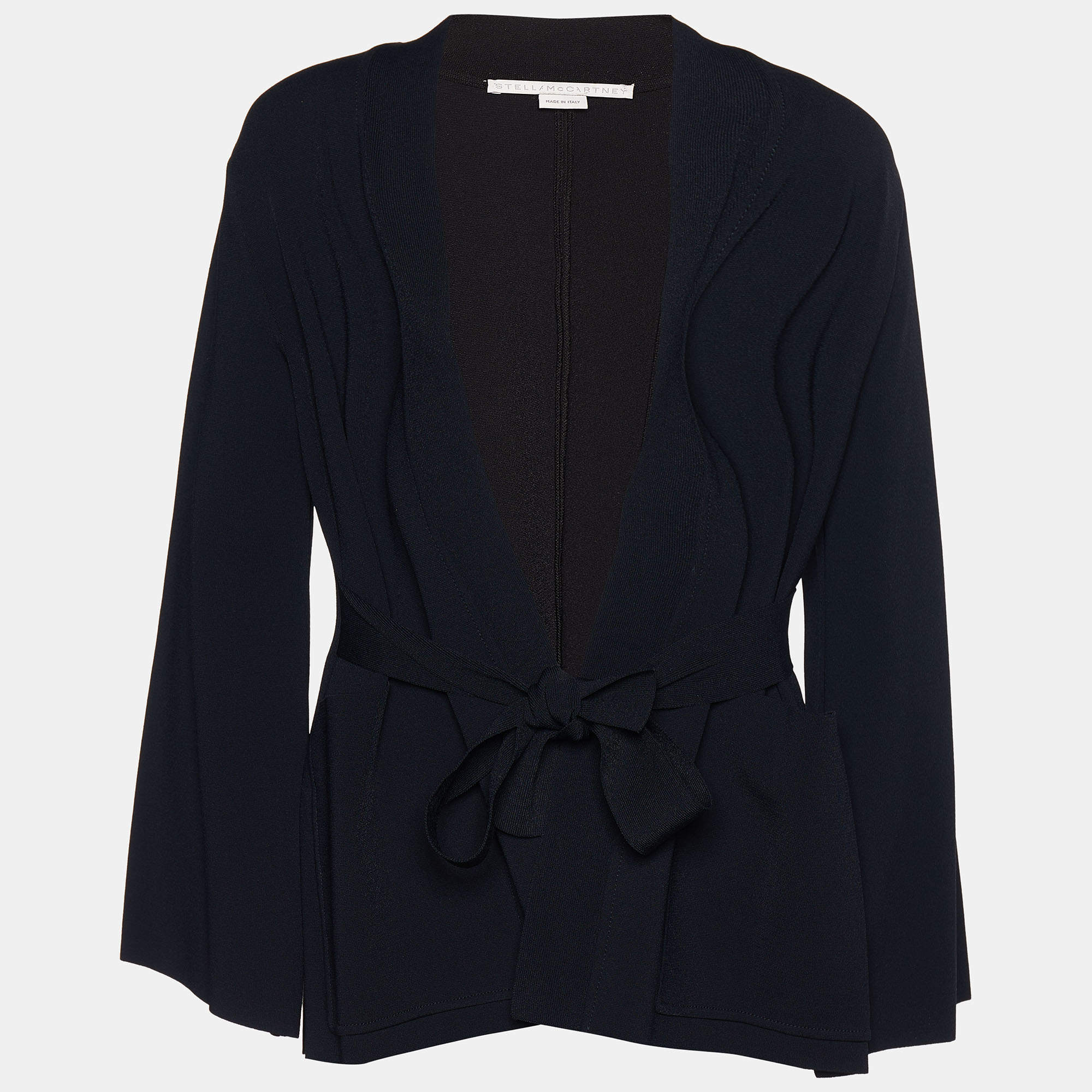 Stella McCartney Black Knit Belted Cardigan XS