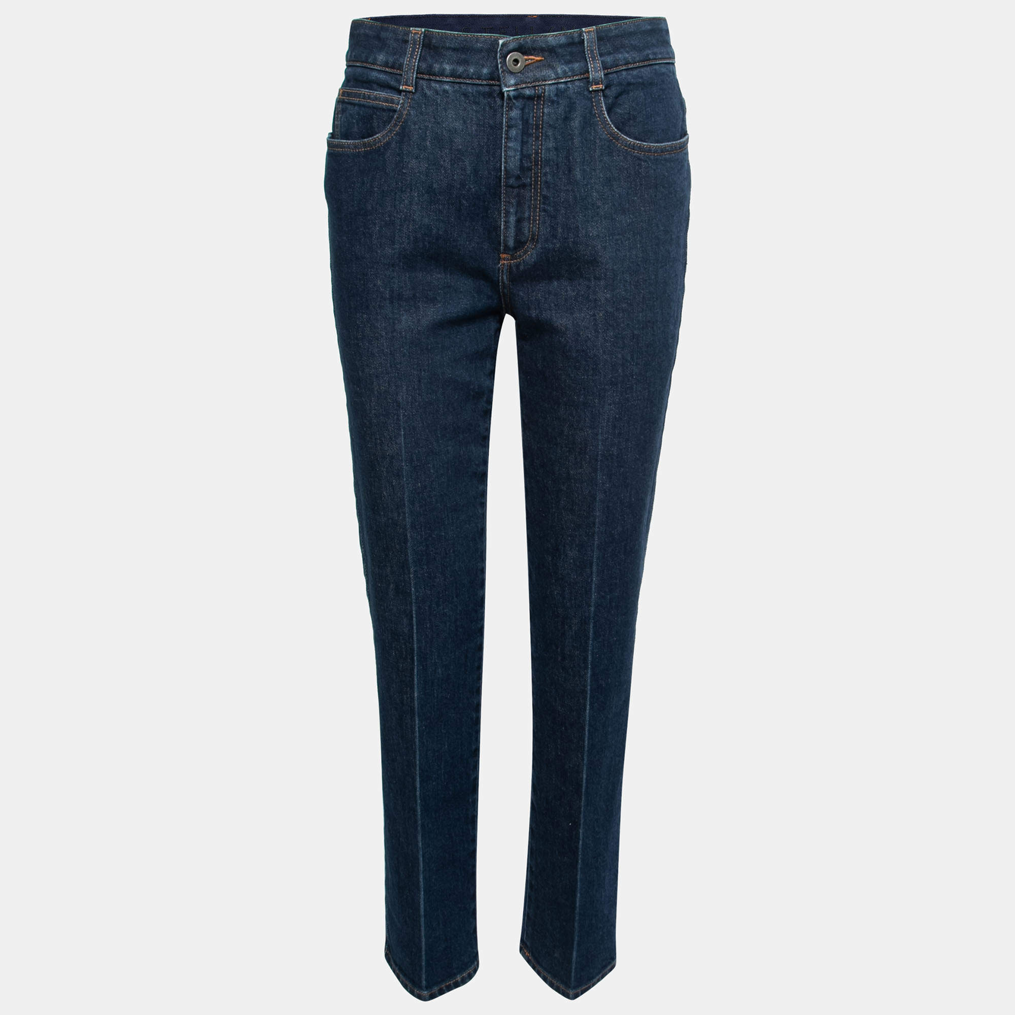 Pre Owned Stella McCartney Blue Denim Straight Leg Jeans M Waist 29"