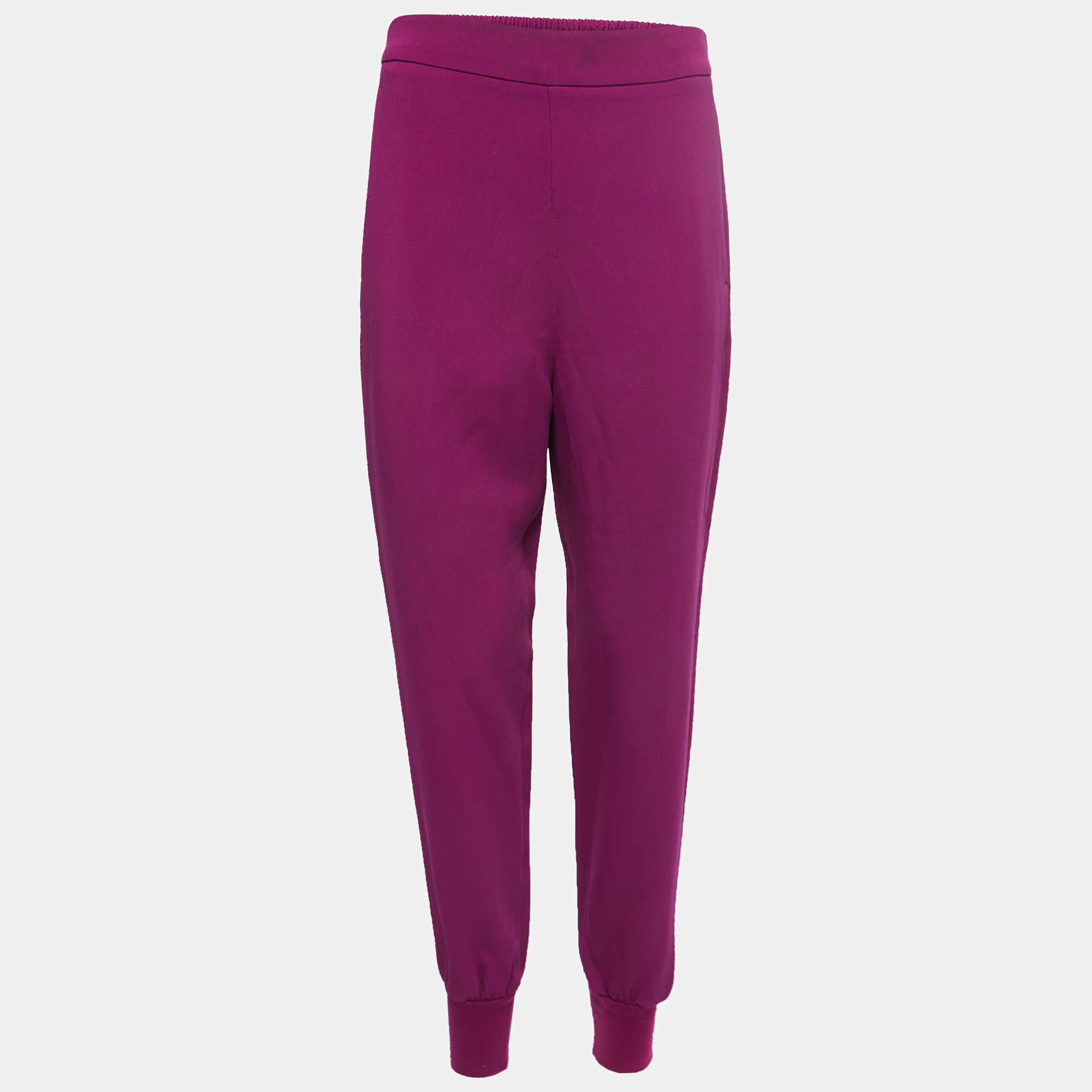 Stella McCartney Purple Crepe Jogger Pants S