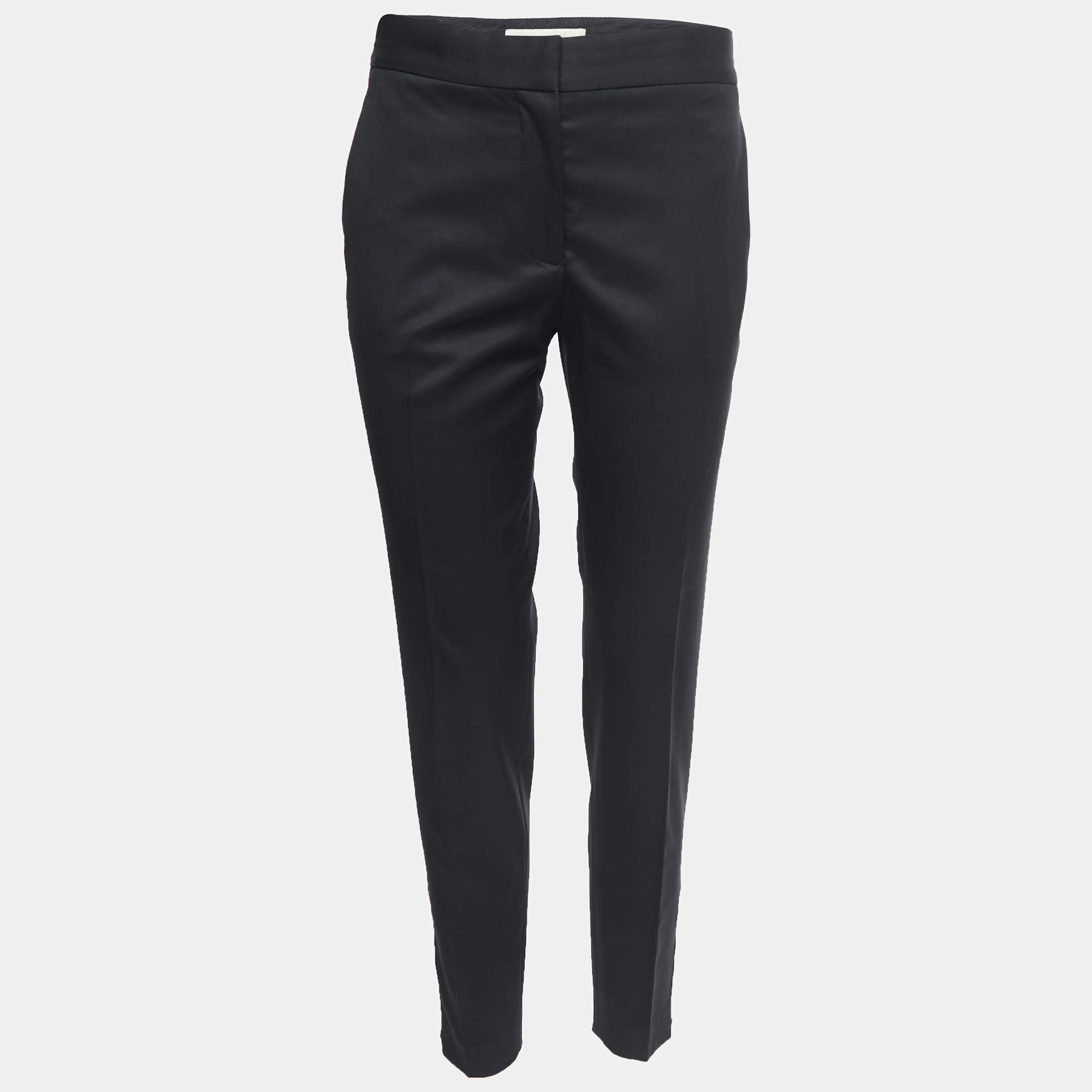 Stella McCartney Black Wool Straight Fit Pants M