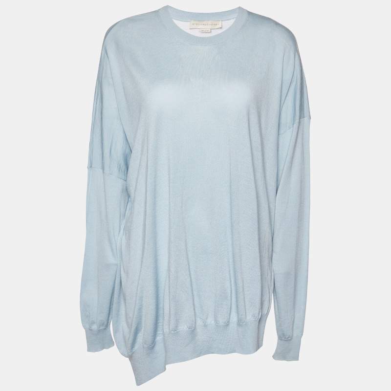 Stella McCartney Light Blue Wool & Silk Jumper M