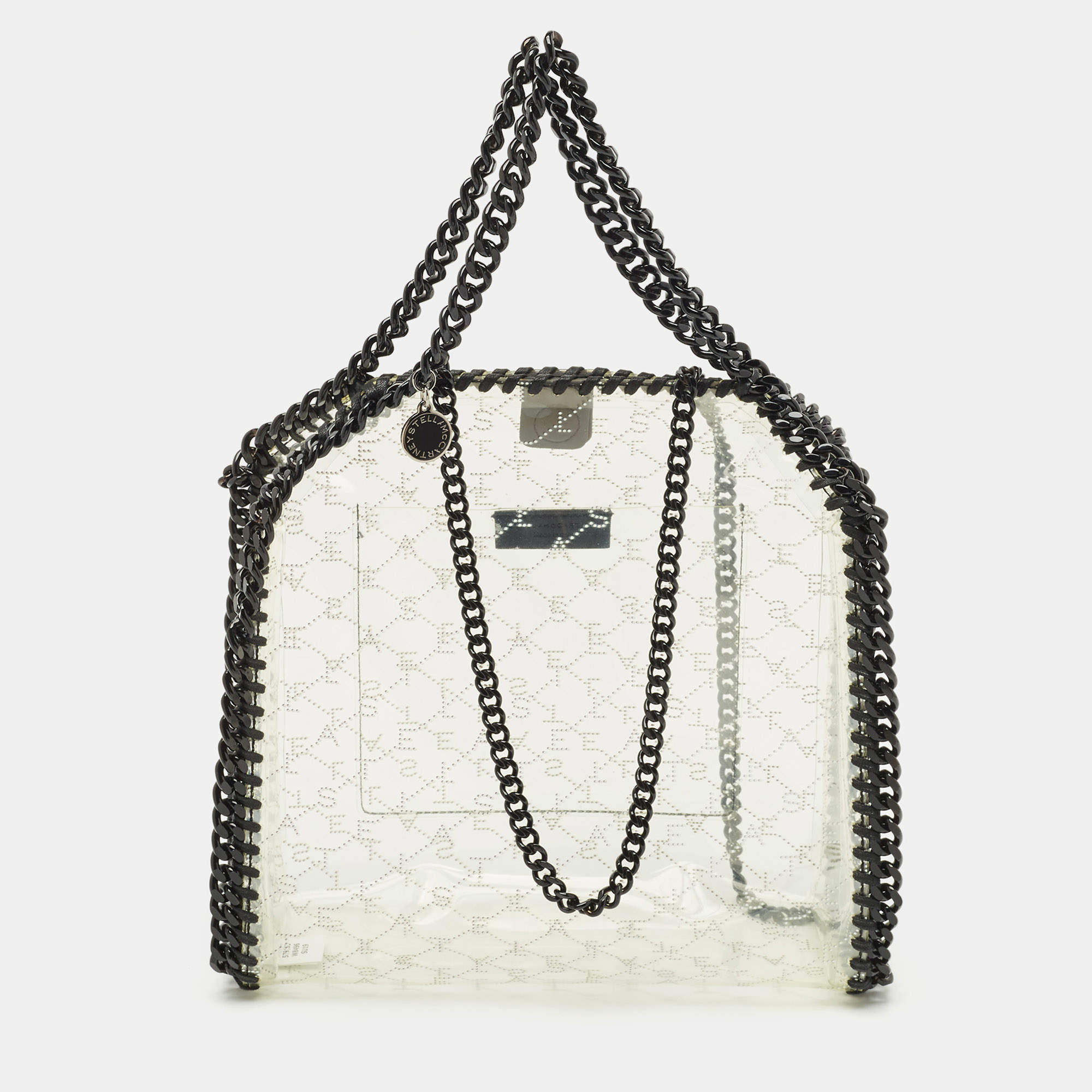 Pre Owned Stella McCartney Clear PVC Logo Falabella Tote