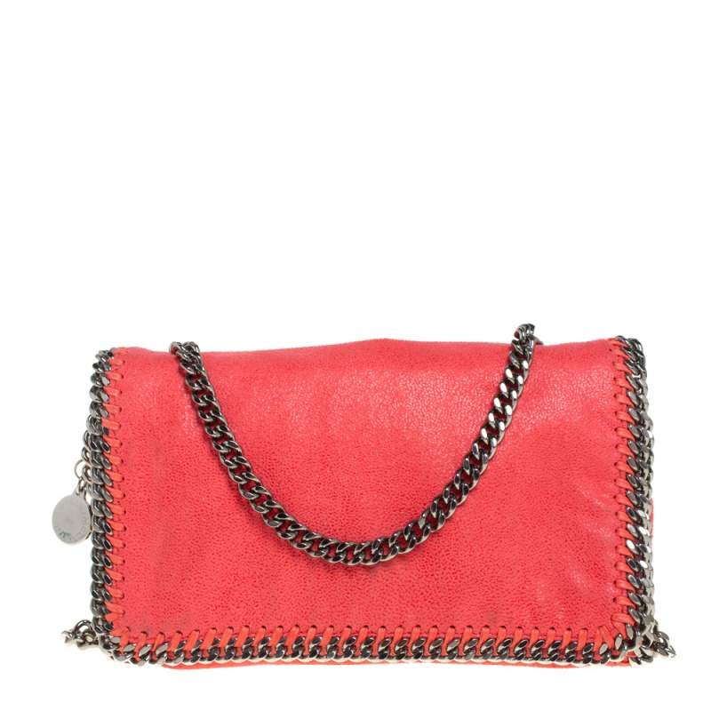Stella McCartney Chilli Red Faux Leather Falabella Crossbody Bag