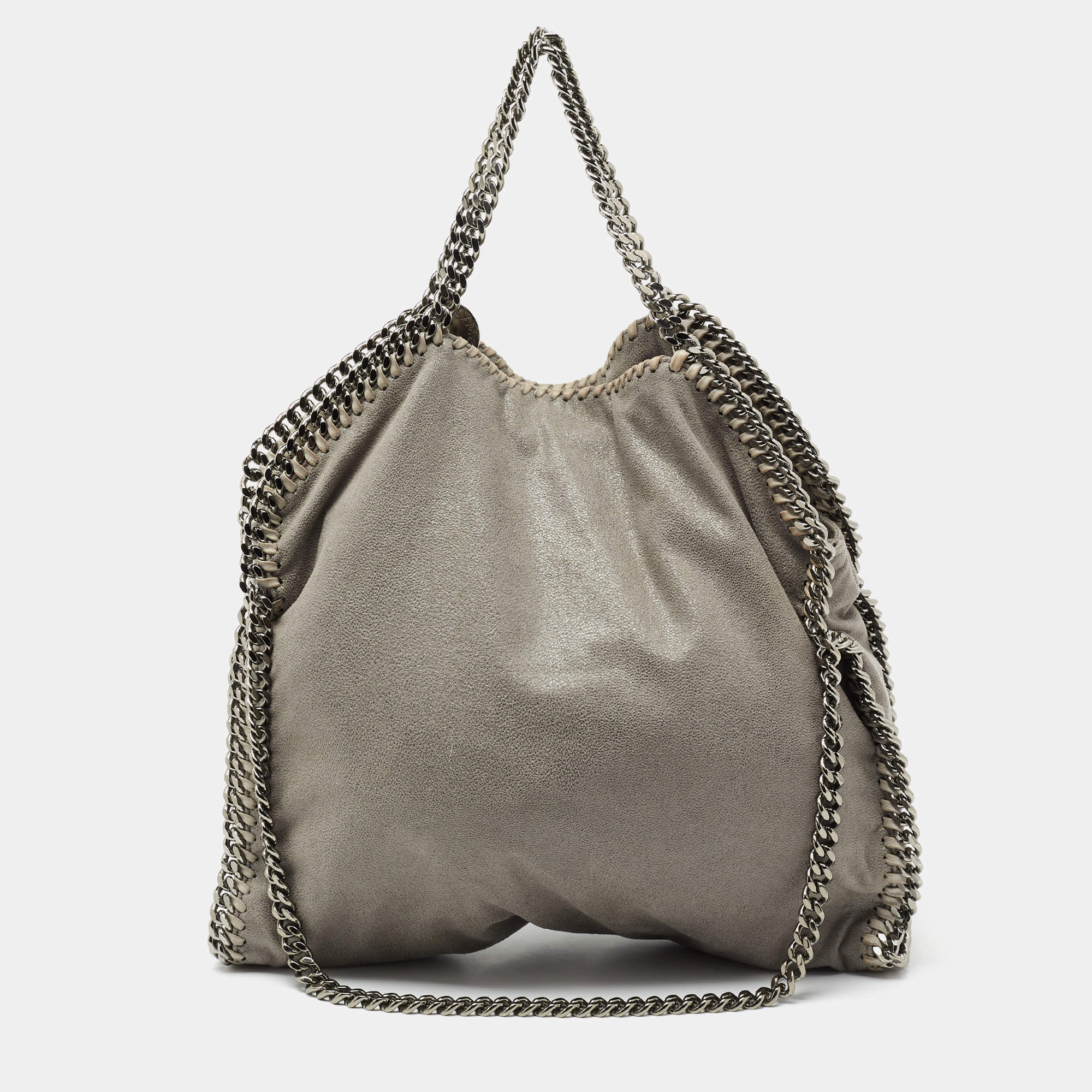 مملوكة مسبقًا Stella McCartney Grey Faux Suede Small Falabella Tote