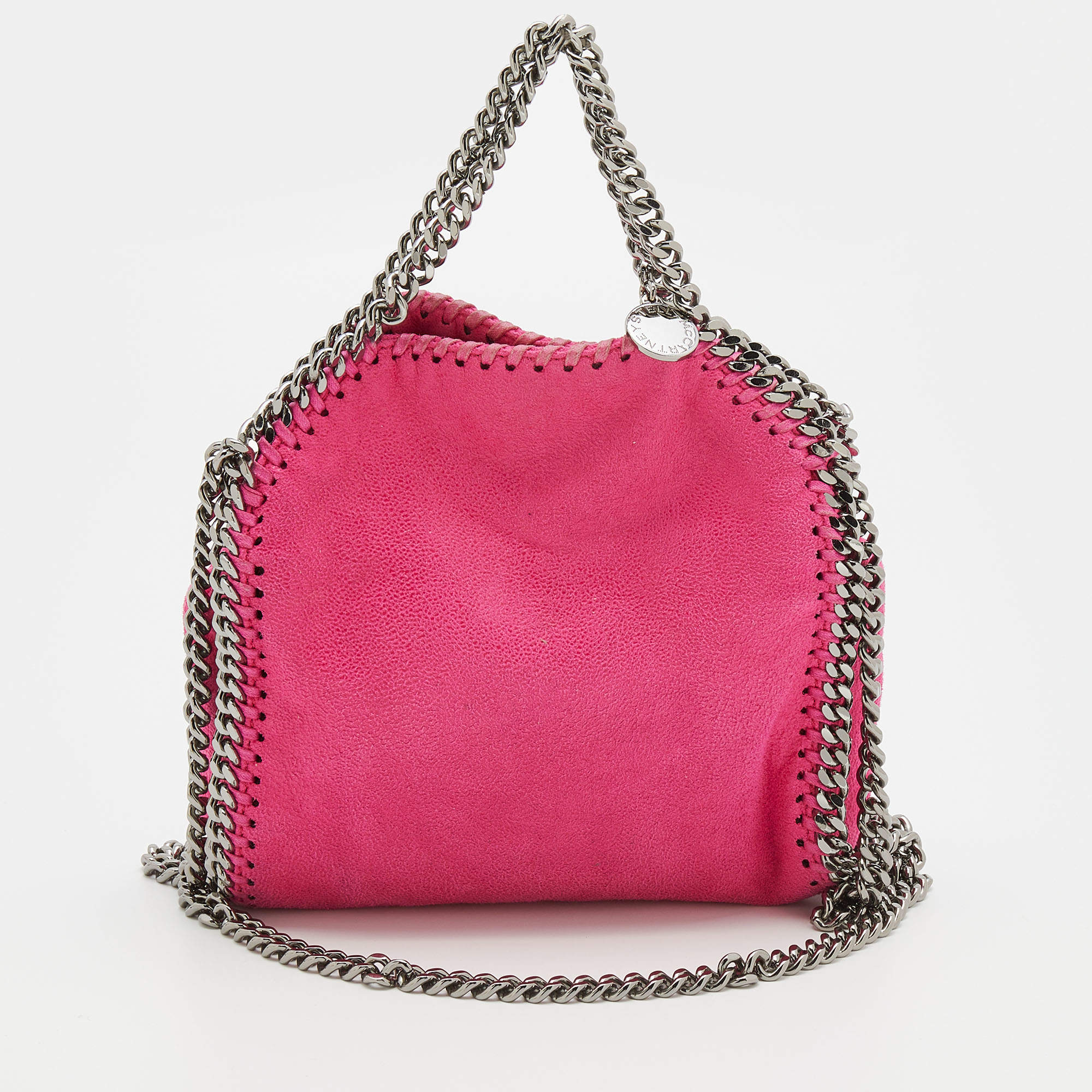 مملوكة مسبقًا حقيبة كتف ستيلا مكارتني ميني فالابيلا جلد صناعي وردي