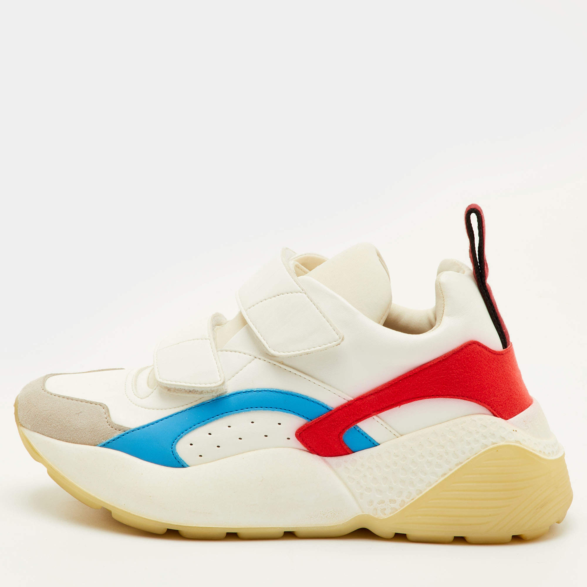 مملوكة مسبقًا Stella McCartney Eclypse Velcro Size 37 Multicolor Faux Leather and Faux Suede Sneakers