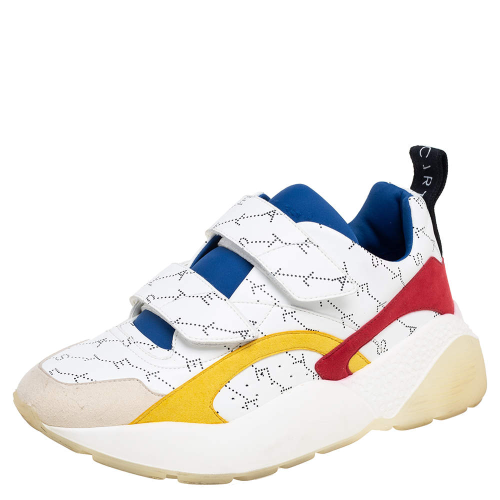Stella McCartney White Faux Leather And Faux Suede Eclypse