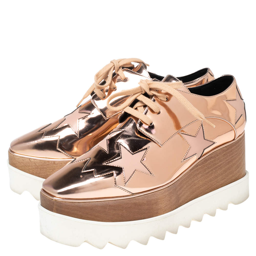 stella mccartney rose gold trainers