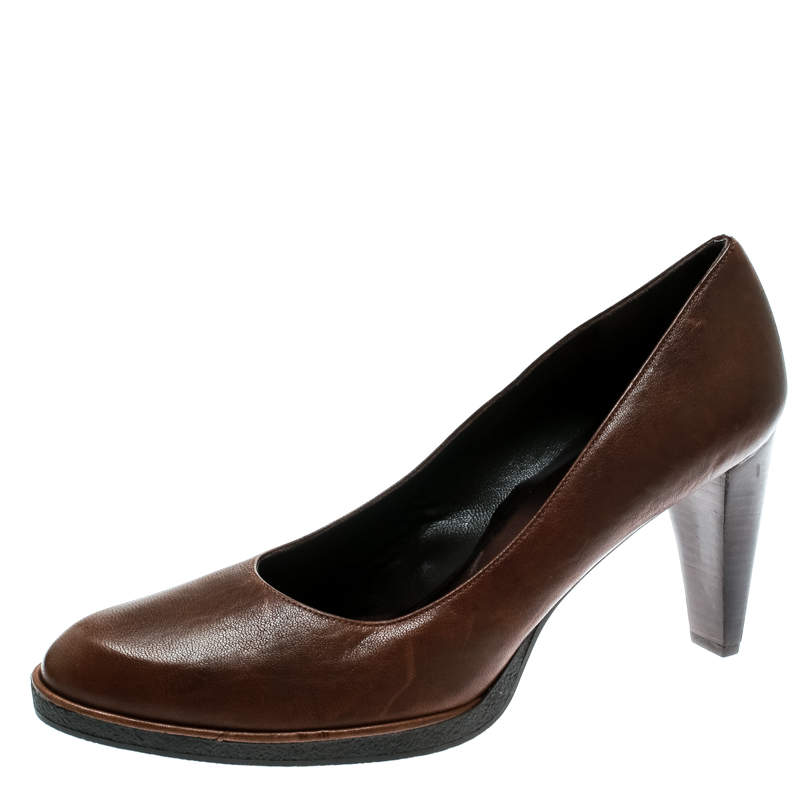 Stuart Weitzman Brown Leather Pumps Size 39.5