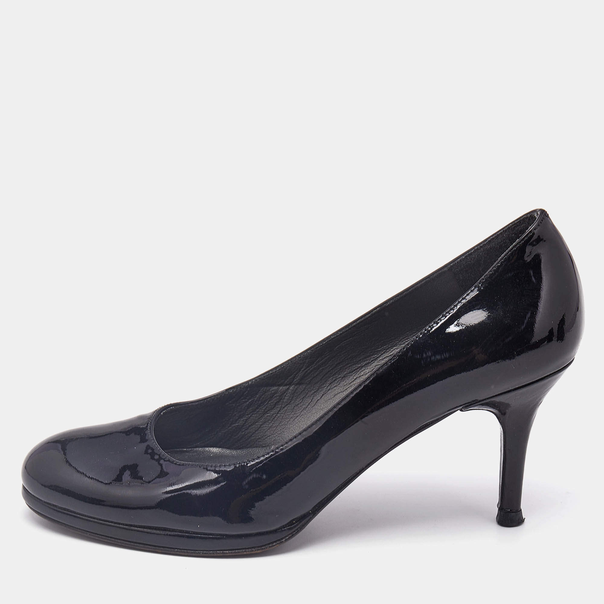 Stuart Weitzman Black Patent Leather Pumps Size 36.5