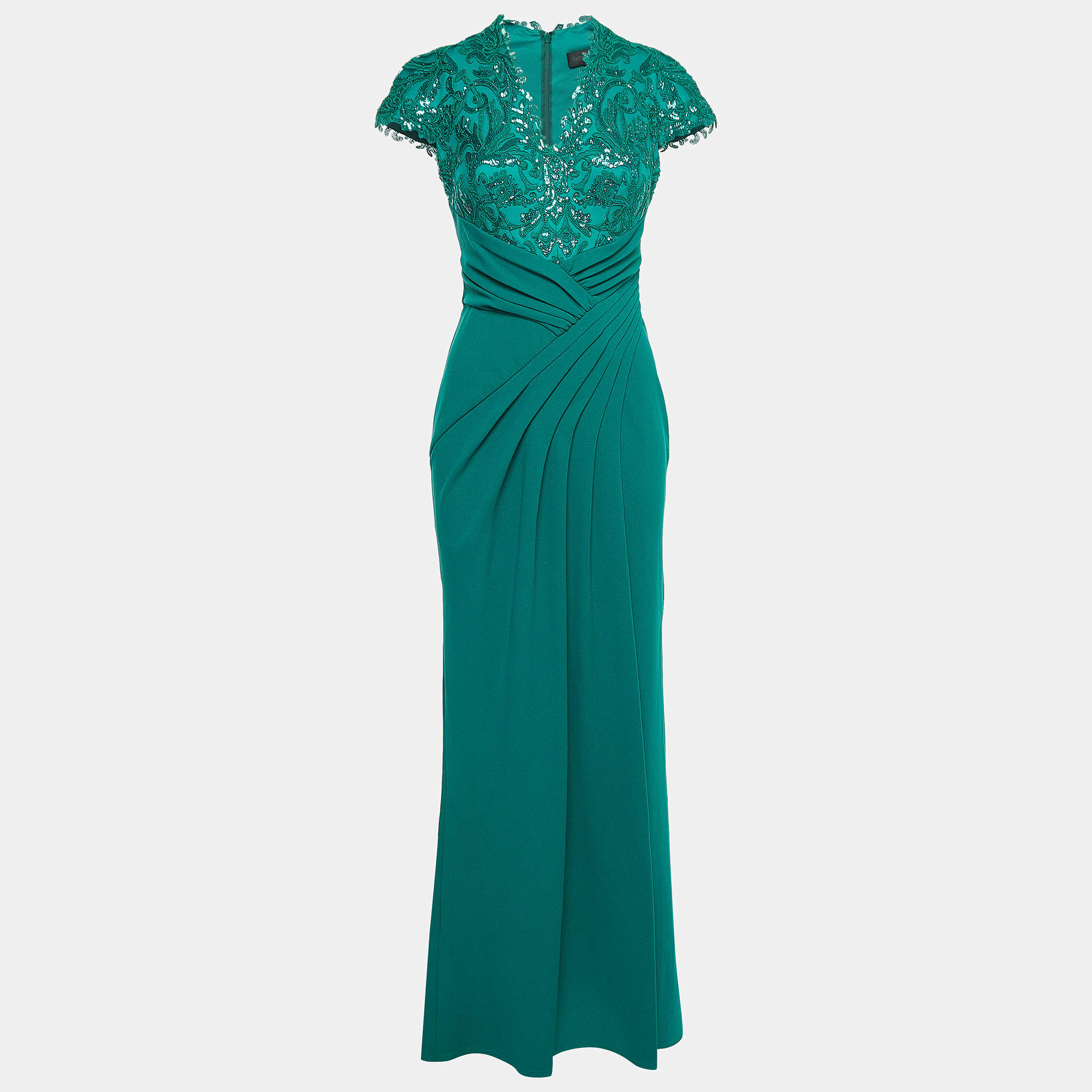 Tadashi Shoji Sequin Dress Green Dresses