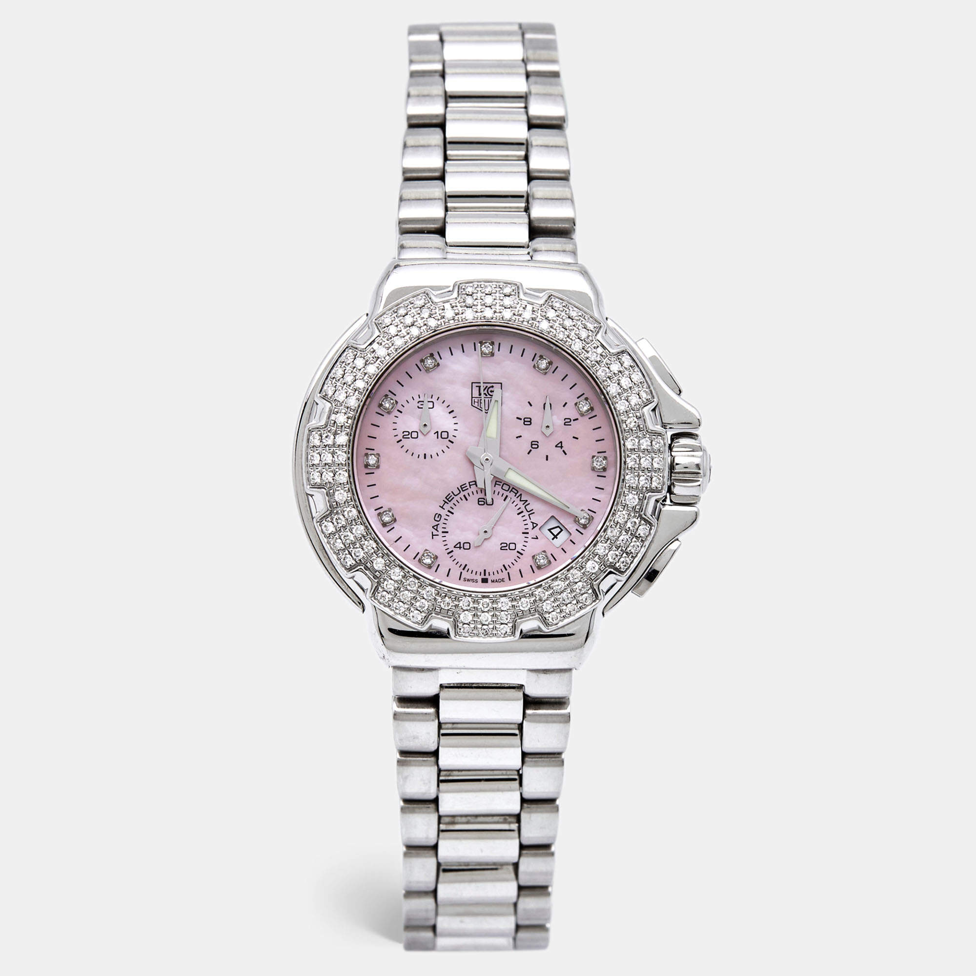 Tag heuer formula 1 ladies pink diamond clearance