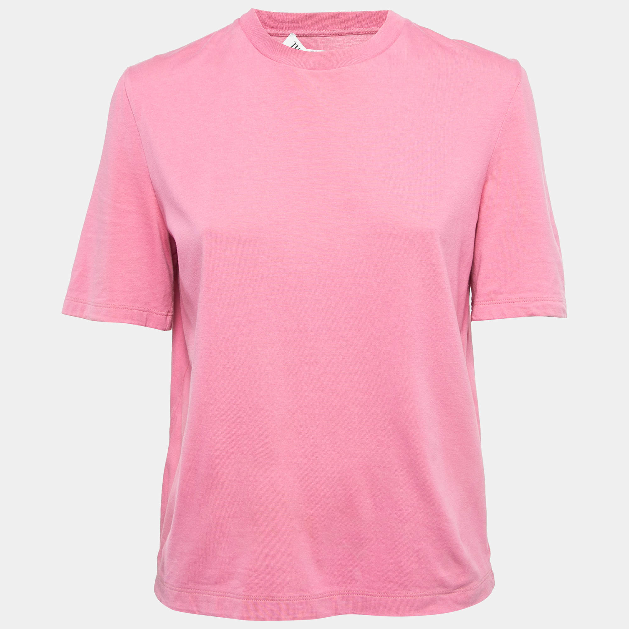 Pre Owned The Attico Pink Cotton T-Shirt S