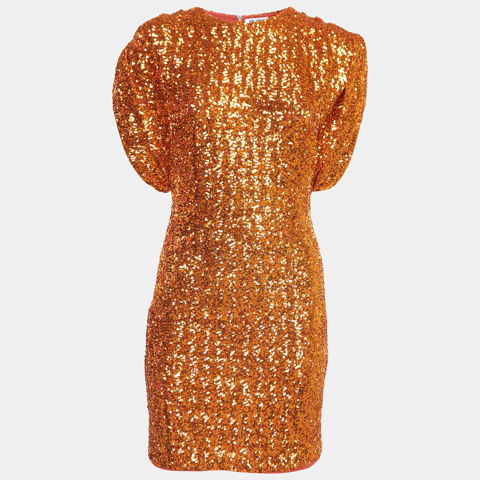 ワンピース THE ATTICO Sequin dress The Attico Orange Sequin Mini Dress L The Attico | TLC