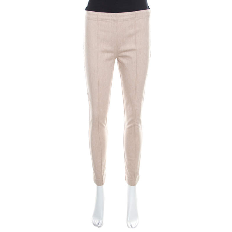 The Row Beige Denim Slim Fit Avied Pants S