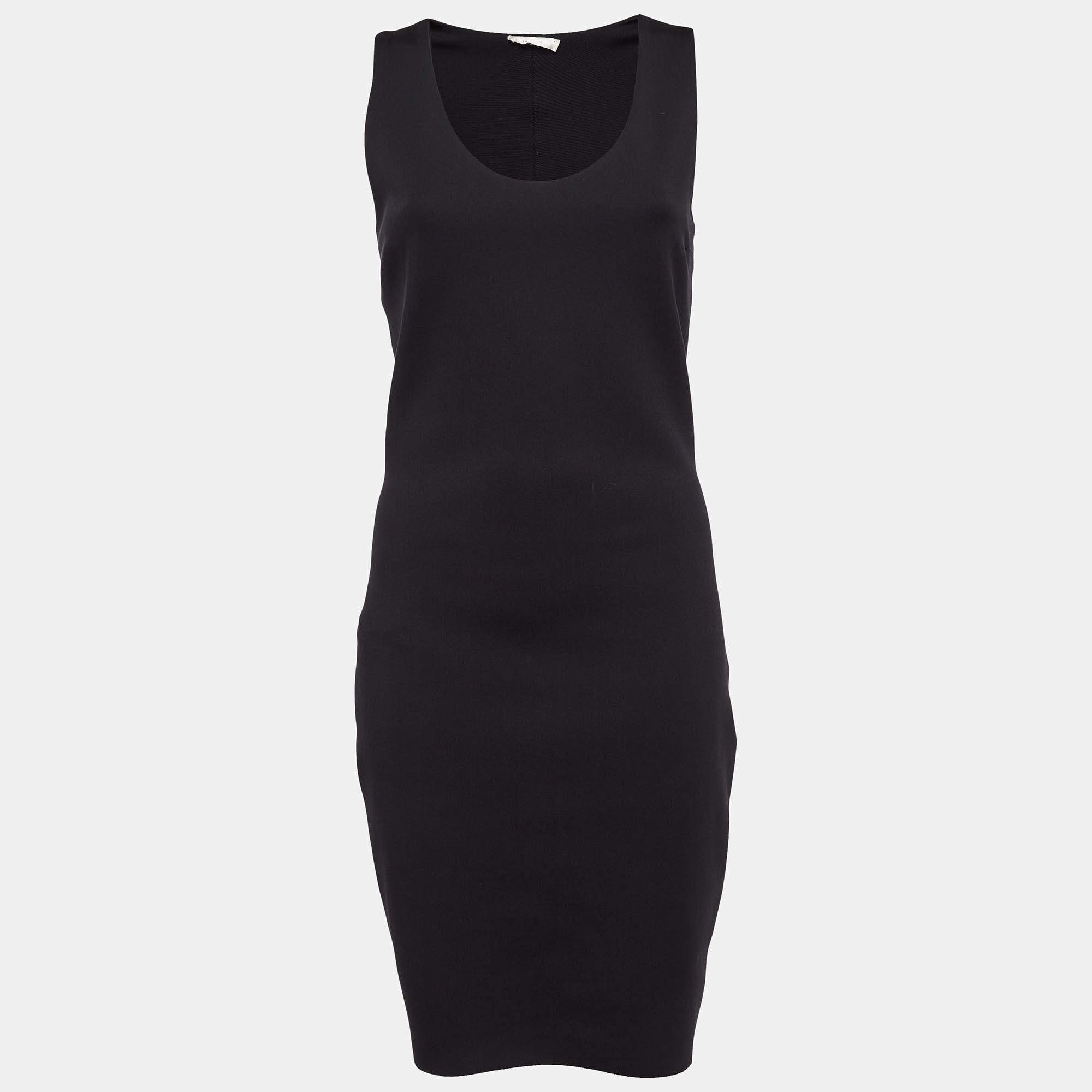 The Row Black Jersey Sleeveless Bodycon Dress M