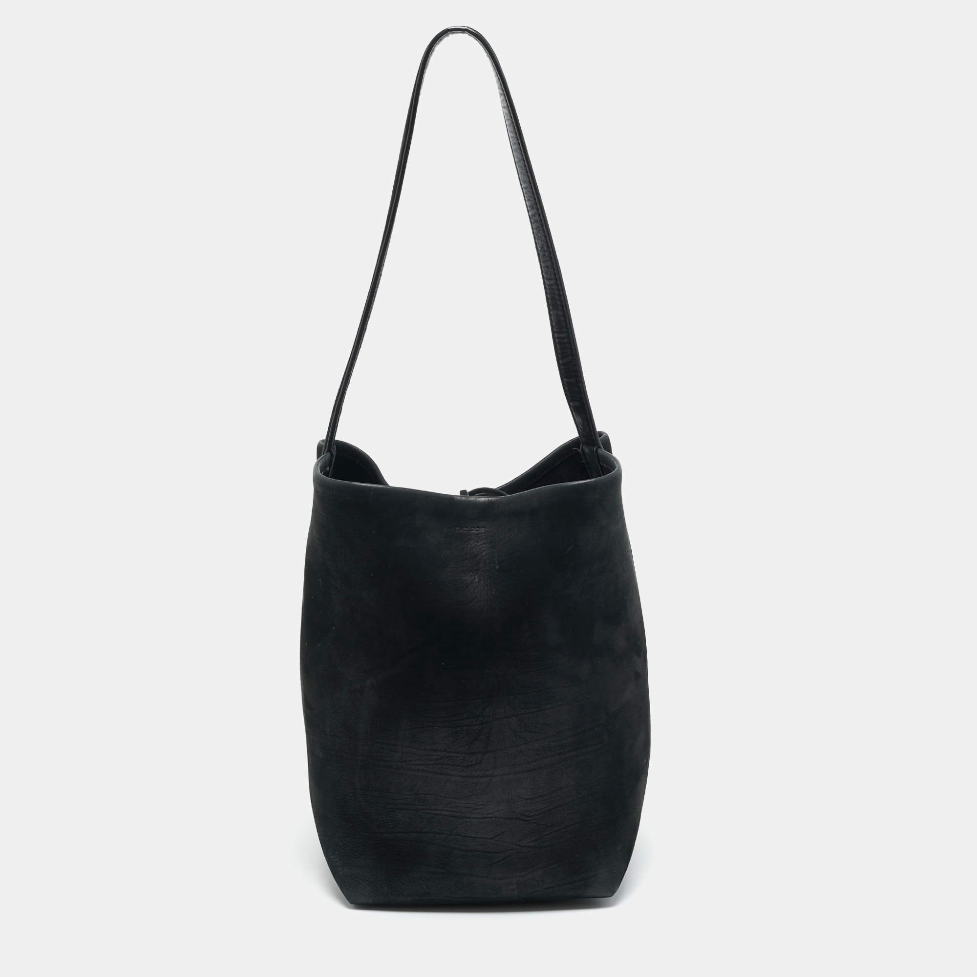 Pre Owned The Row N/S Park Black Suede Tote