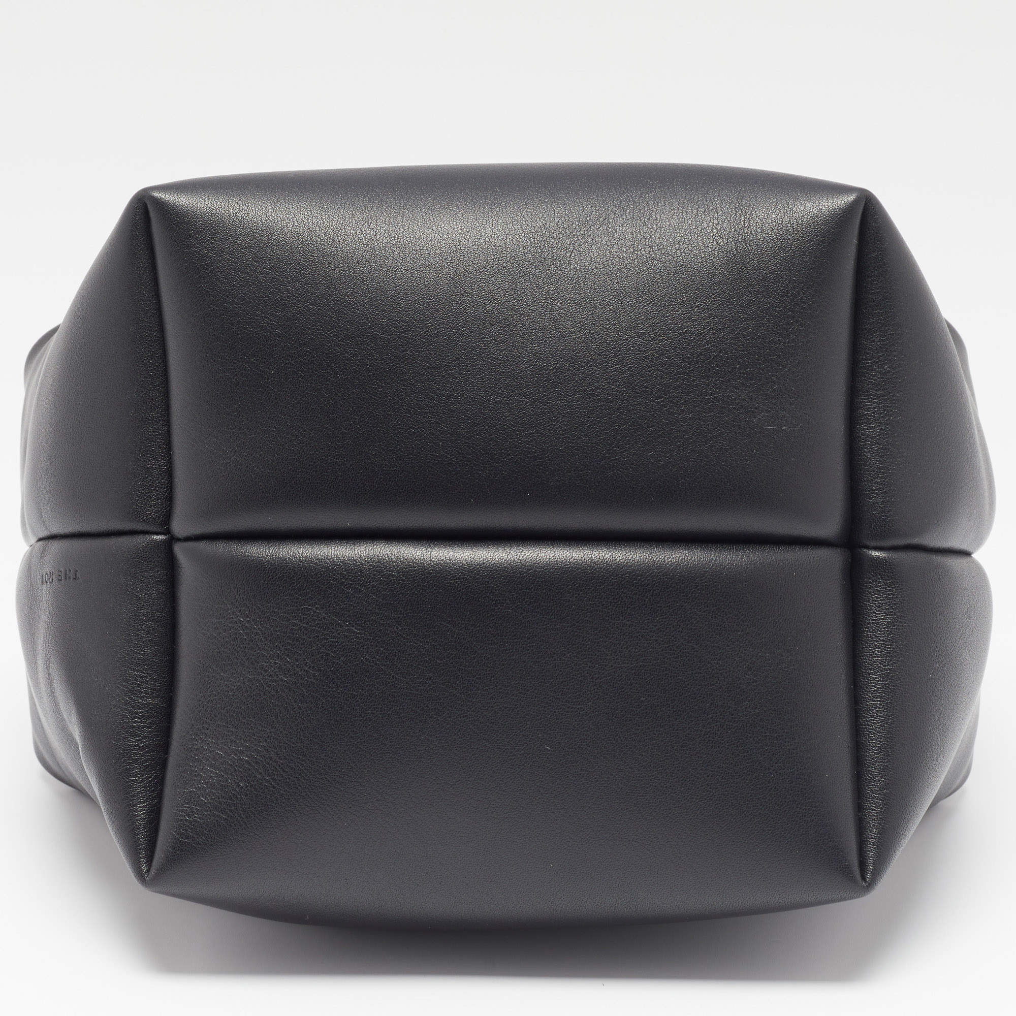 The Row Black Leather Les Bains Clutch Bag The Row | TLC