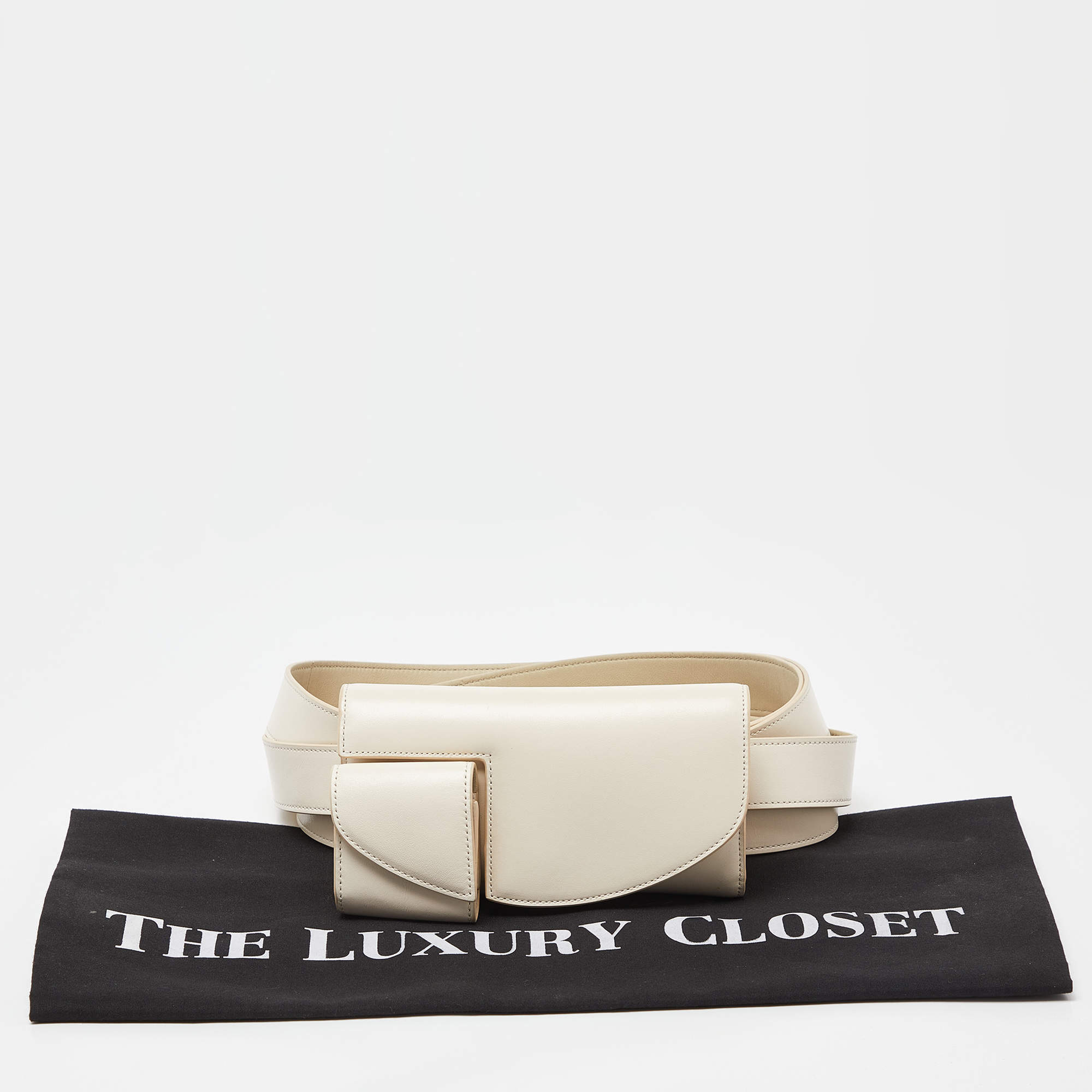 The Row Ivory Leather Horizontal Belt Bag The Row | TLC